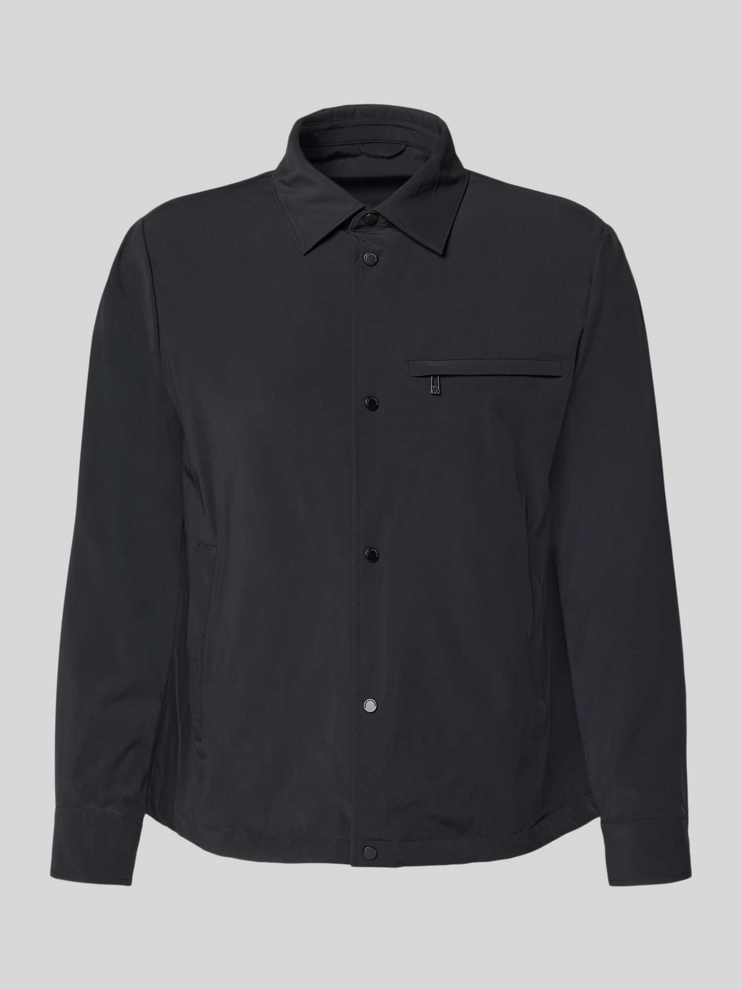 Blouson met kentkraag en borstzak