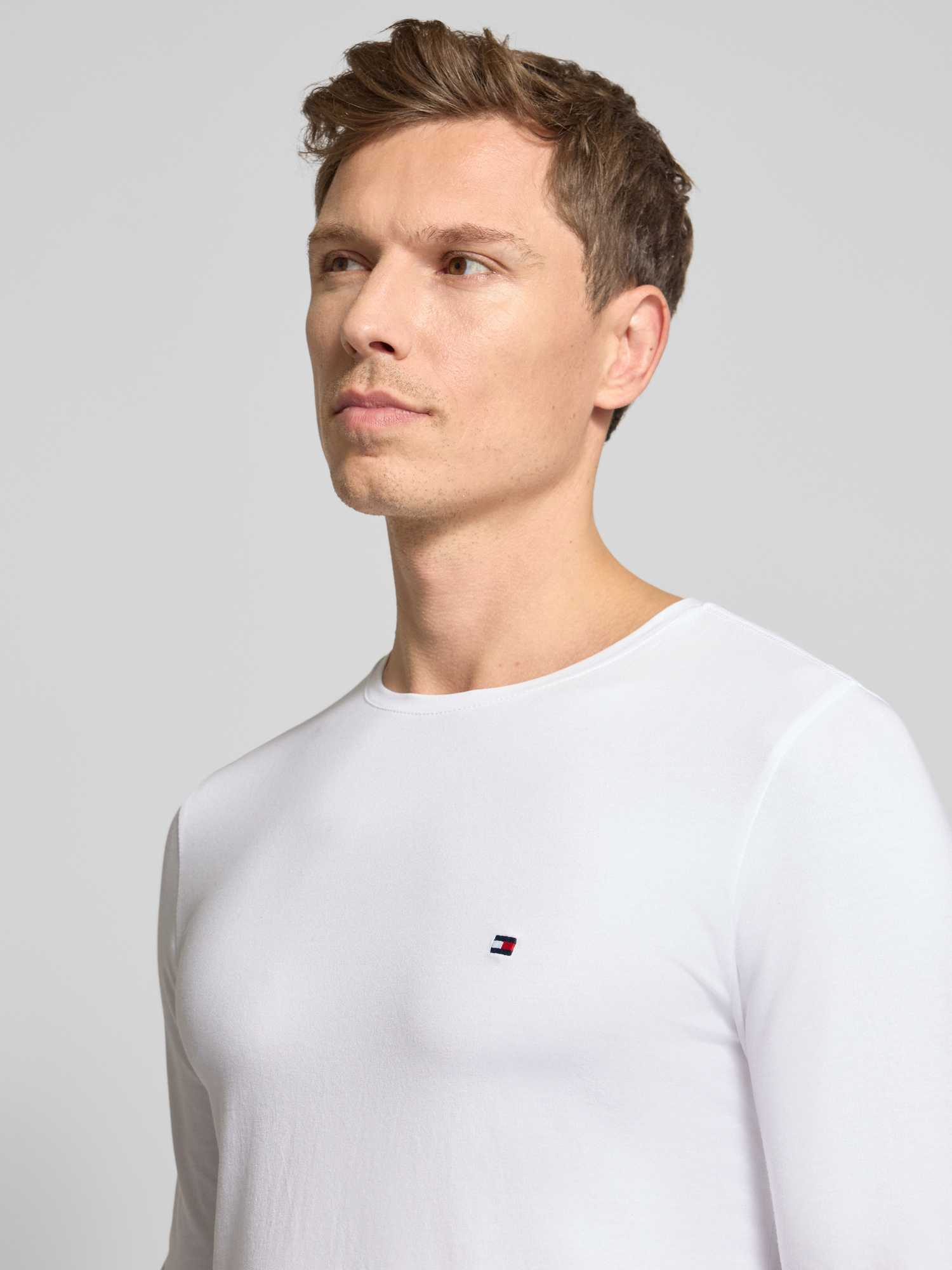 Tommy Hilfiger Herren Langarmshirts Beige Gr. Übergröße XXL - Bild 5