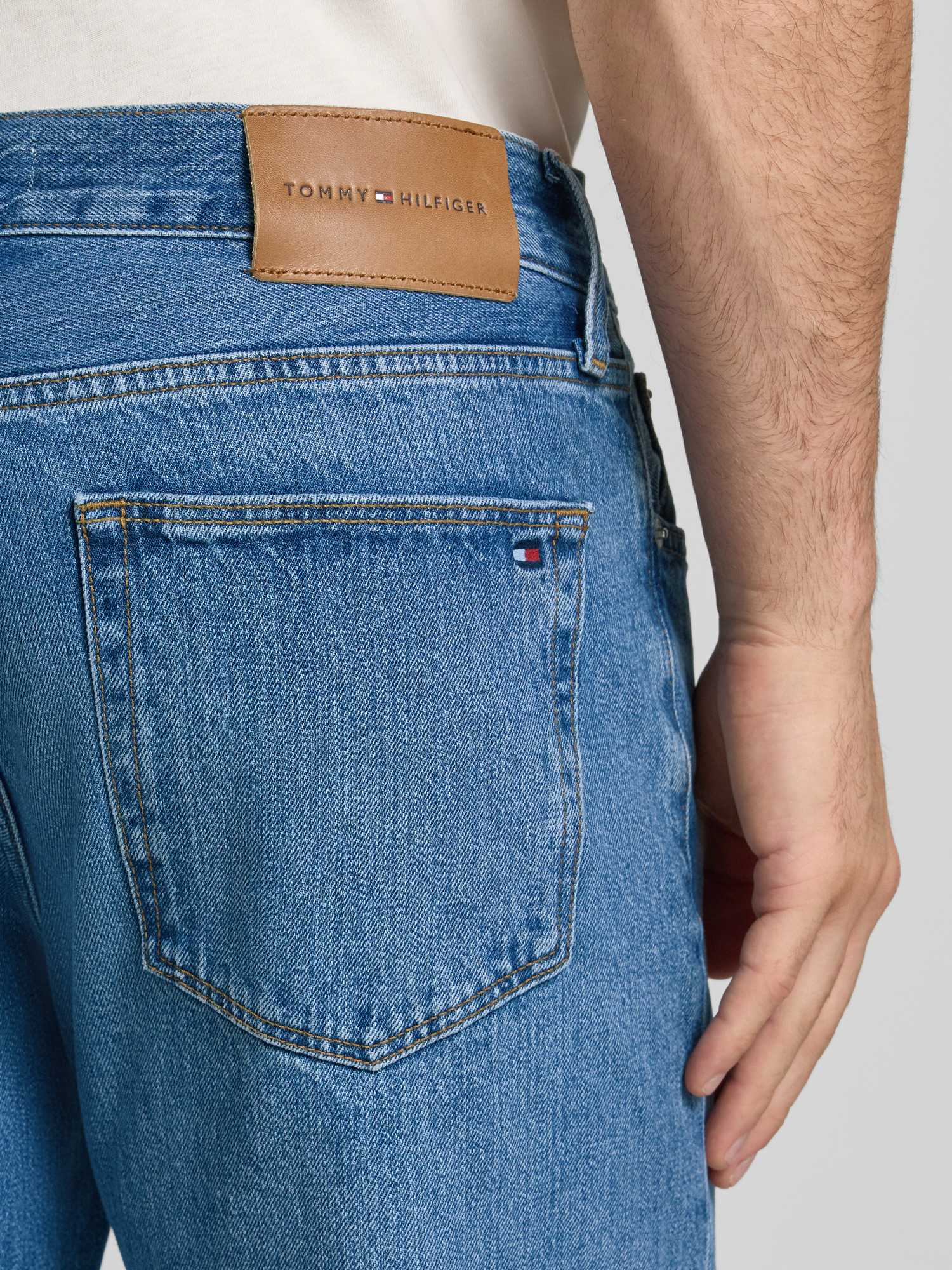 Tommy Hilfiger Herren Blau Jeans Dover Regular Fit, Gr. 34/34 - Bild 5