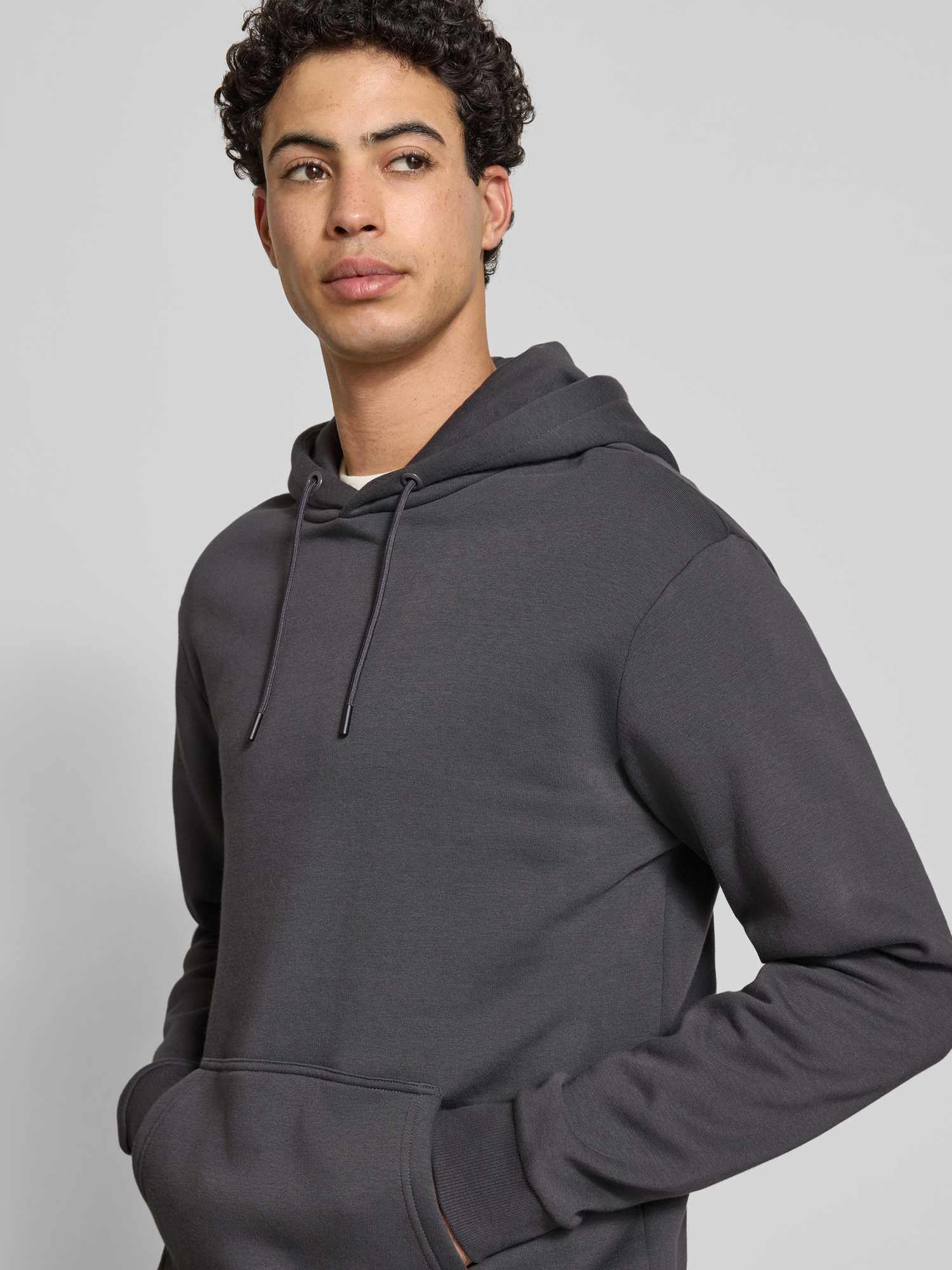 Only & Sons Herren Grau Slim Fit Hoodie In Anthrazit - Bild 7