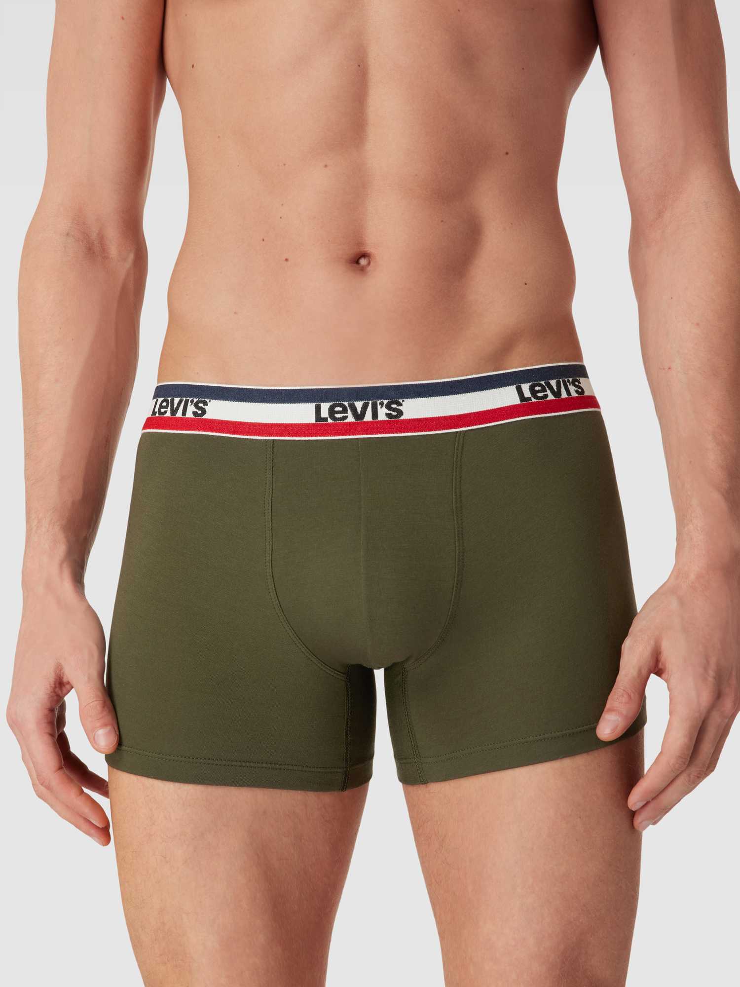 Levi's 3-er Set Boxer Briefs Blau, Khaki & Grau - Bild 4