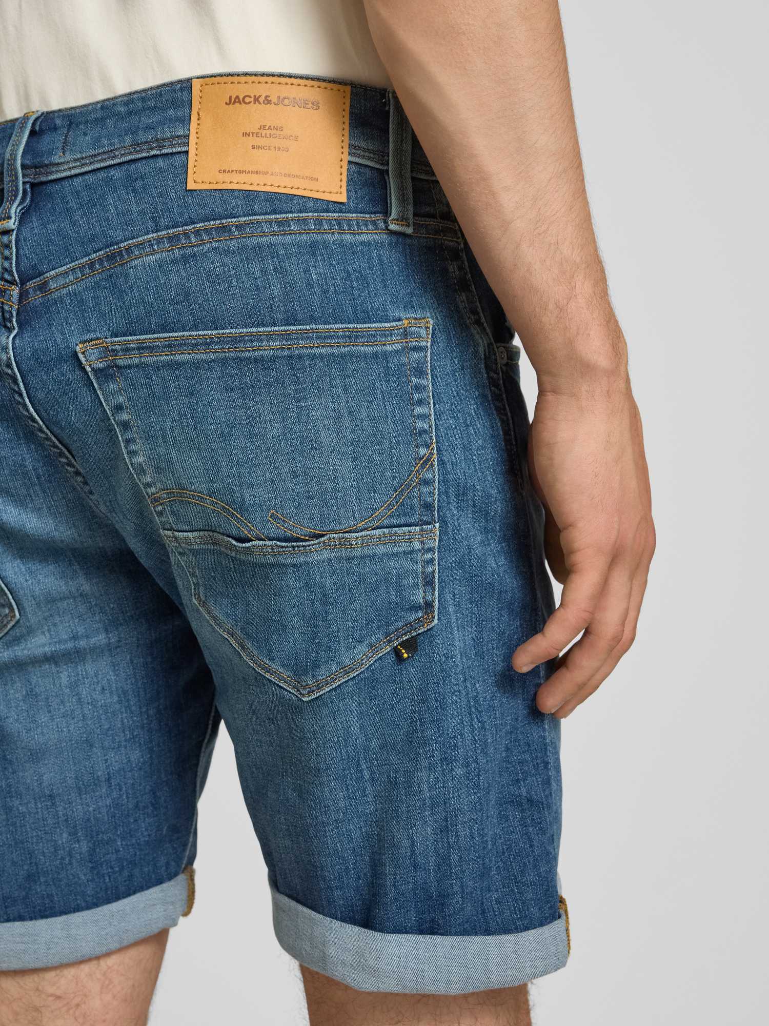 Jack & Jones Herren Jeans Shorts - Dunkelblau - Gr. S - Bild 4