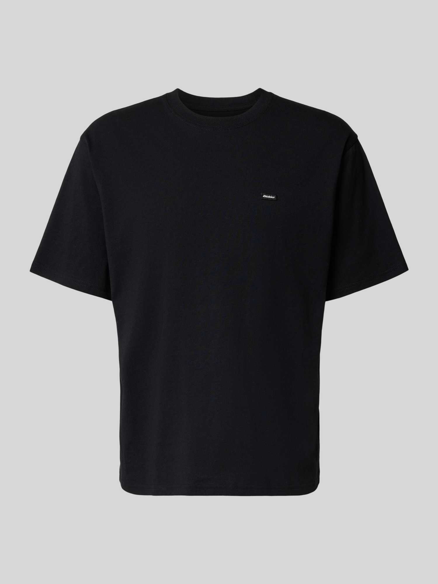 T-shirt met labeldetail en ronde hals