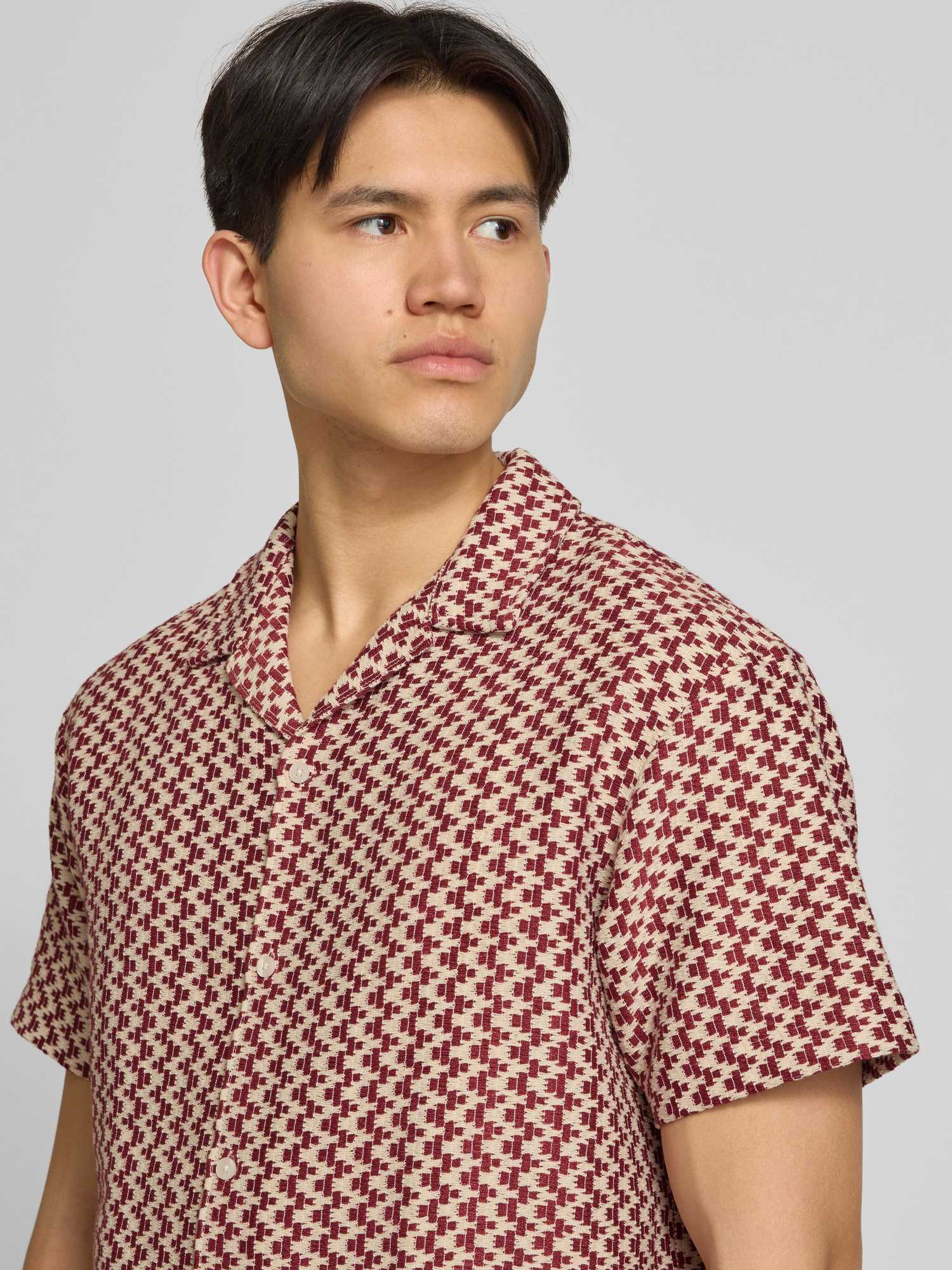 Jack & Jones Herren Rot – Hemd In Cabernet - Bild 4