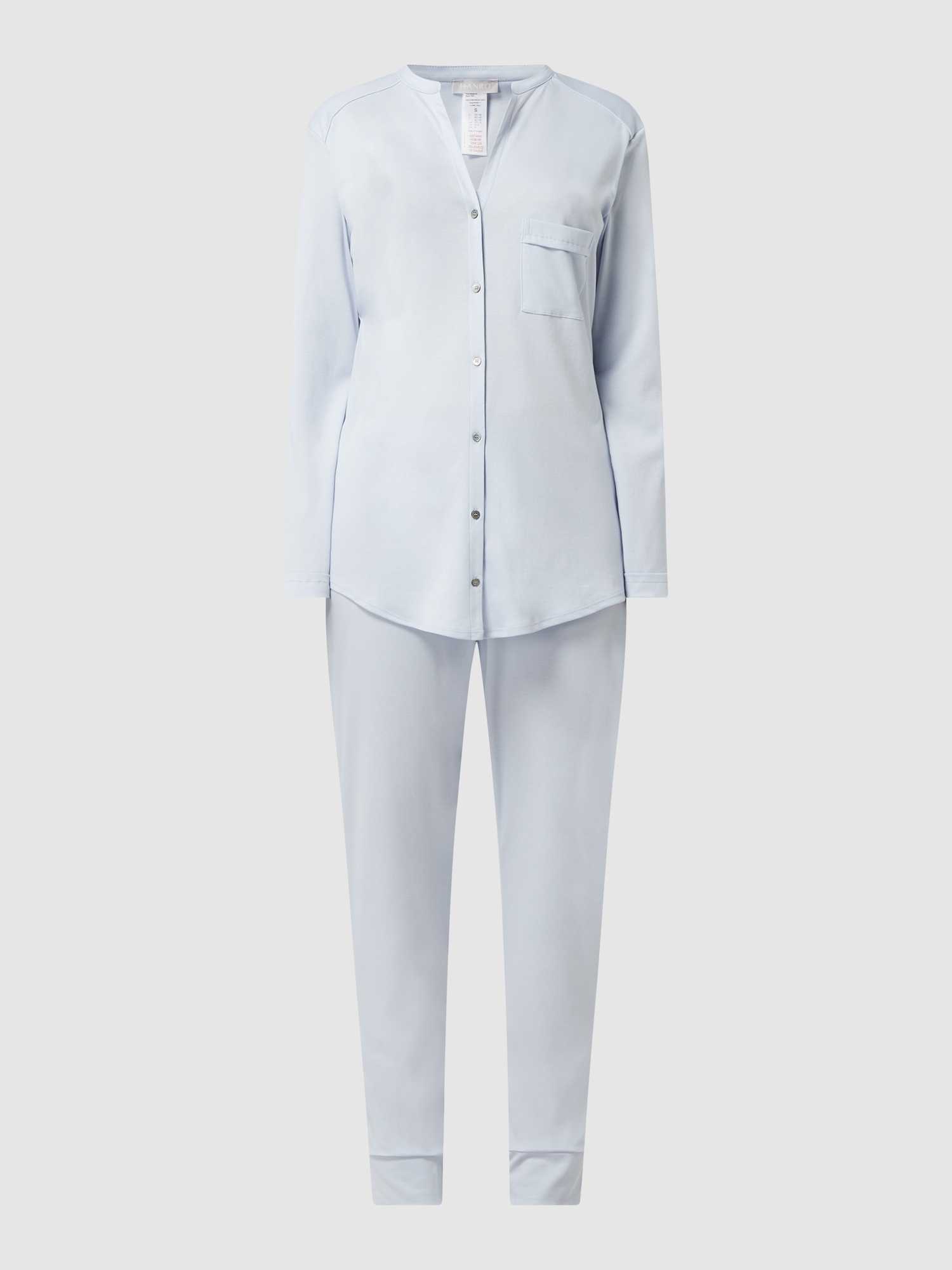 Hanro Dames Pyjama's In Blauw/Turquoise Maat Small