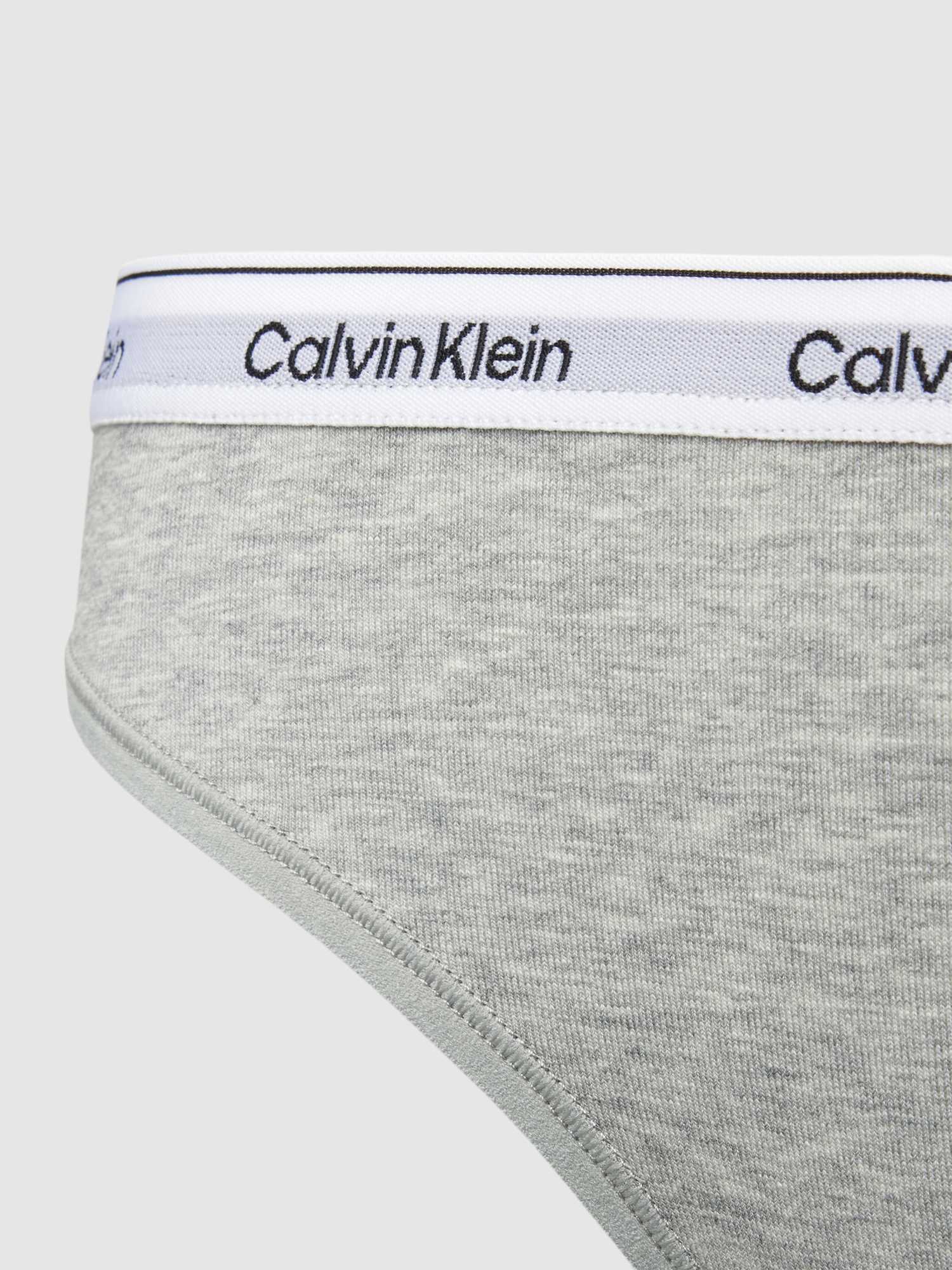 Calvin Klein Damen Grau – Modern Logo – Bikinihose In Mit Niedrigem Bund - Bild 2
