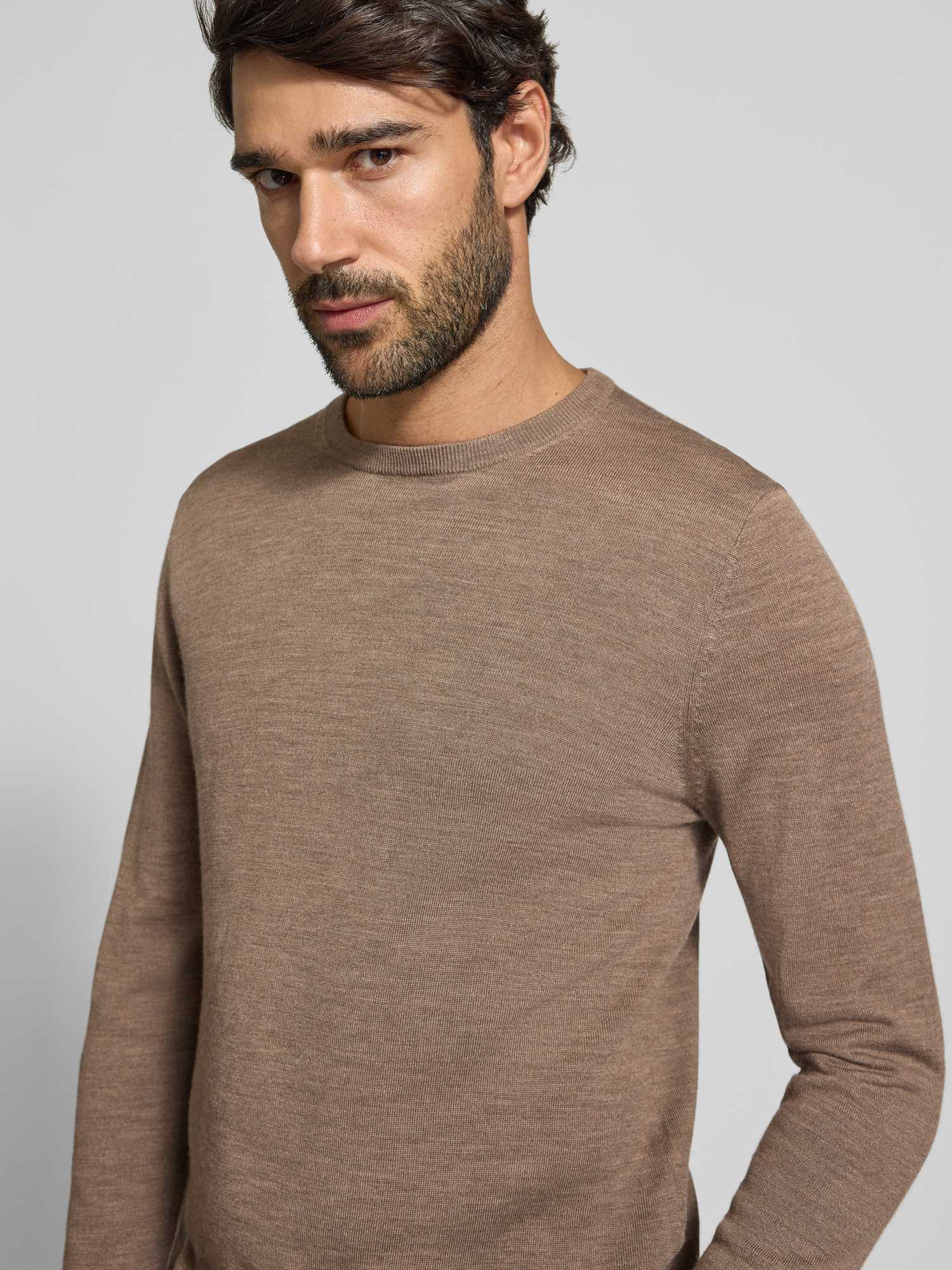 Profuomo Pullover Merinowolle Braun - Größe S - Bild 5