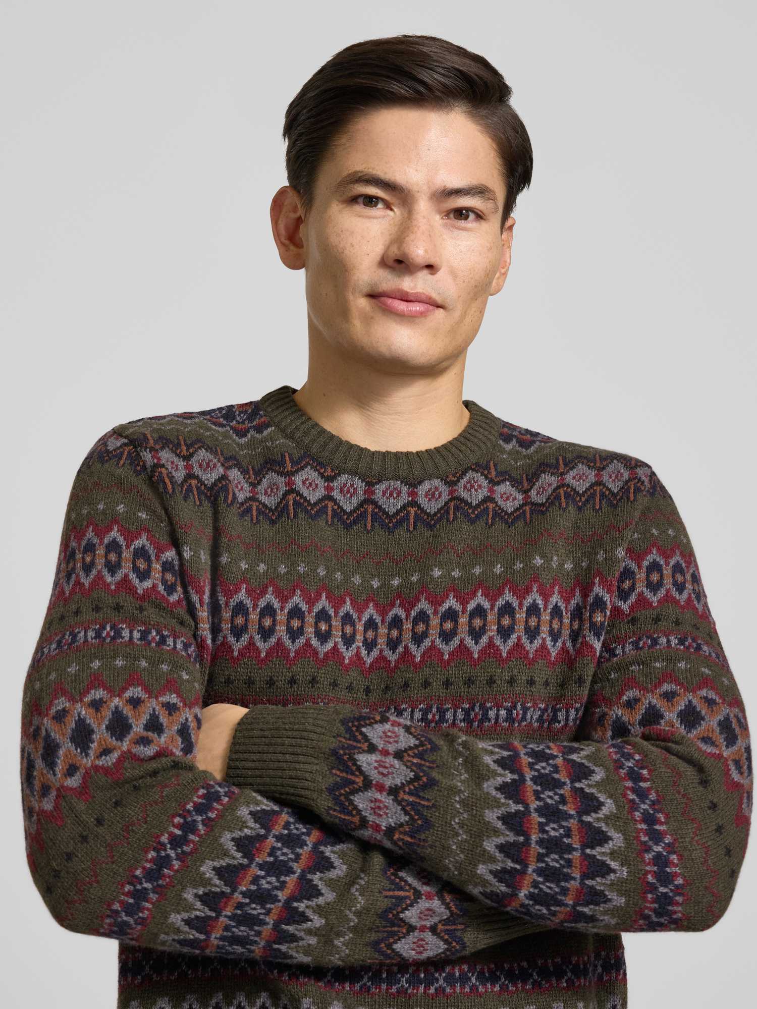 Barbour Herren Pullover aus reiner Baumwolle in Oliv Größe L - Bild 3