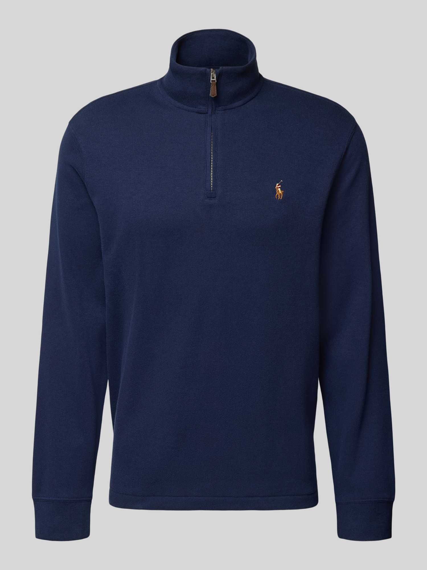 Polo Ralph Lauren Herren Marine Regular Fit Troyer Aus Reiner Baumwolle Groß