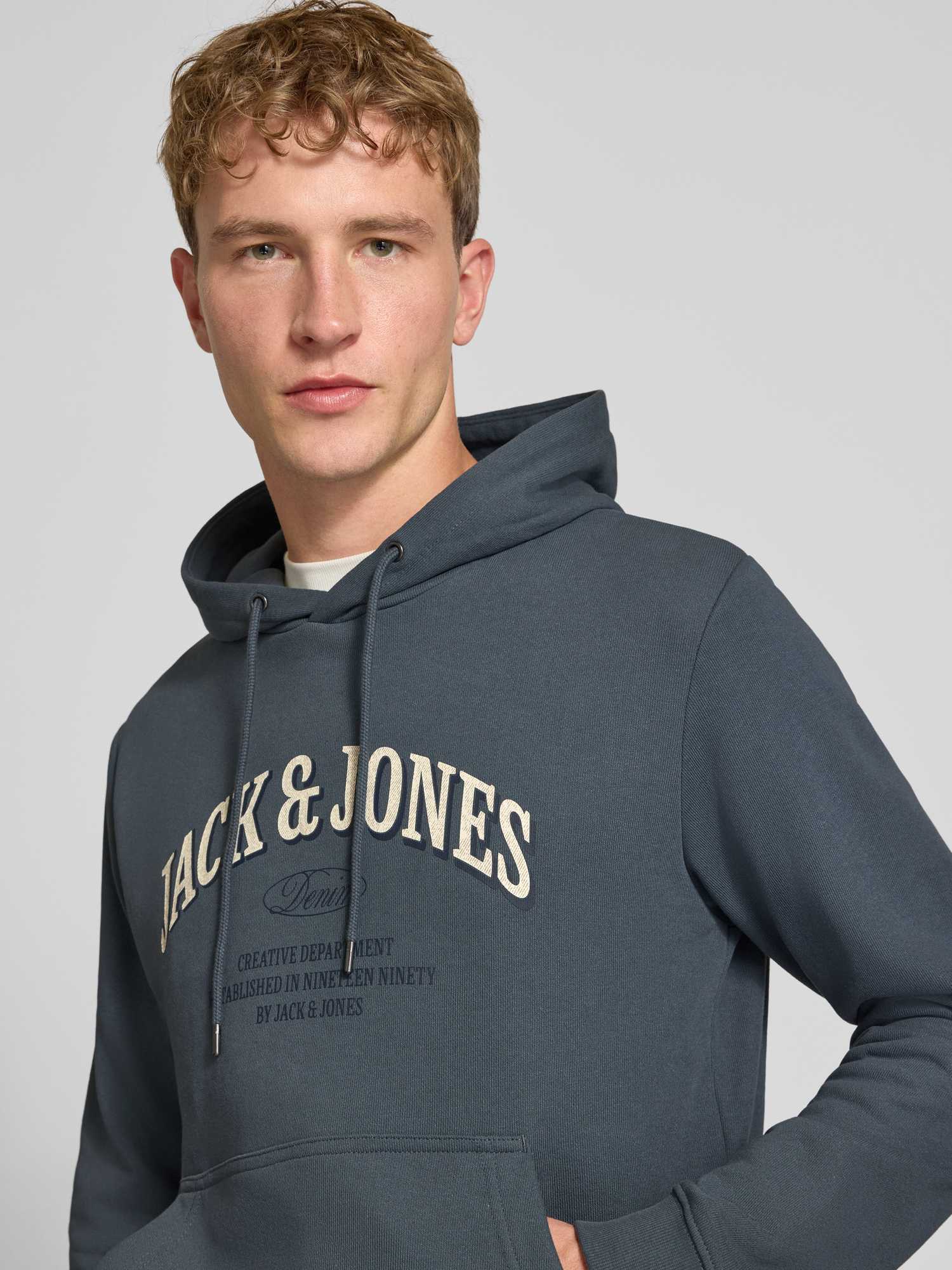 Originals By Jack & Jones Hoodie Kängurutasche Für Herren Blau M - Bild 3