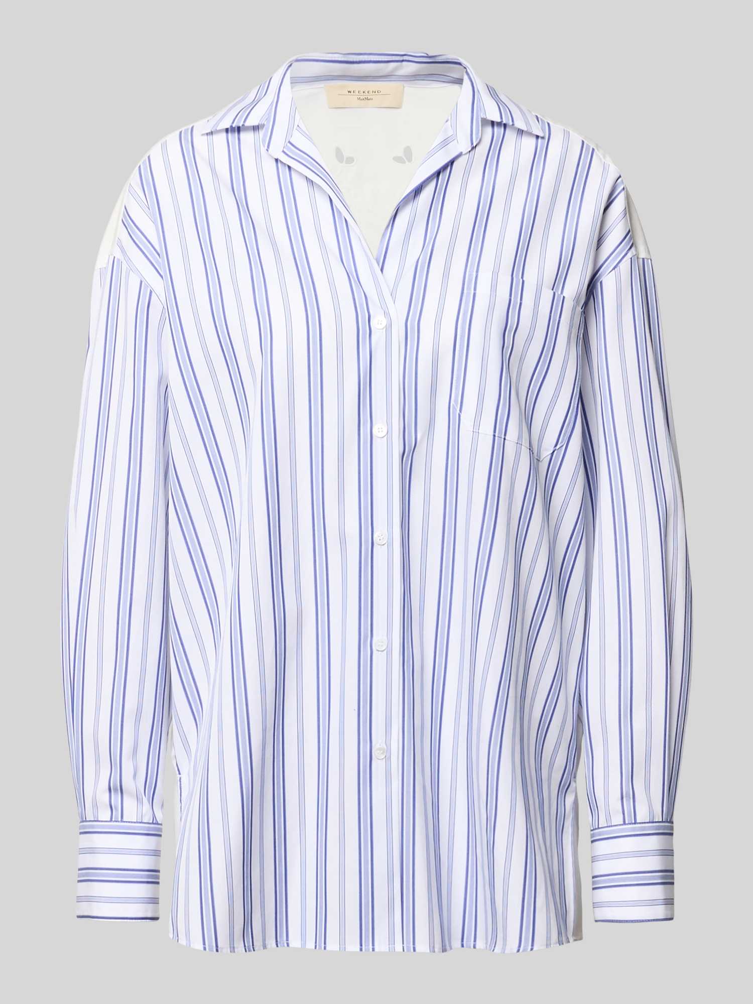 Weekend Max Mara Dames Blouses Lange Mouw In Blauw/Turquoise Maat 38 