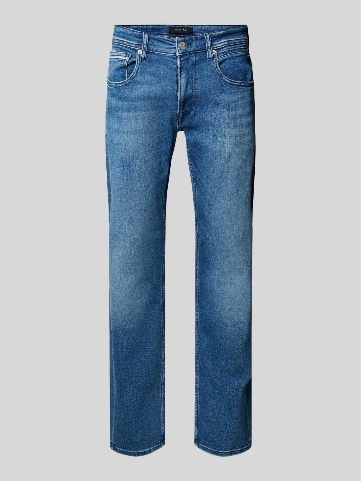 Replay Heren Regular Fit Jeans In Blauw/Turquoise Maat $Listsize[$I].Replace('"''"') 