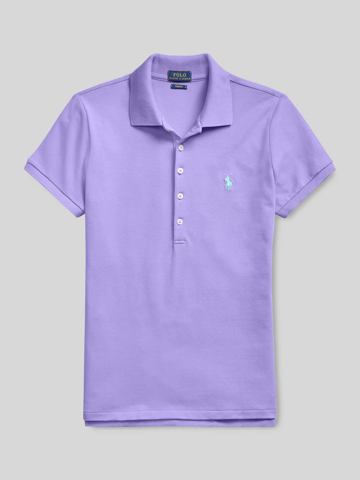 Slim fit Poloshirt van Katoenmix