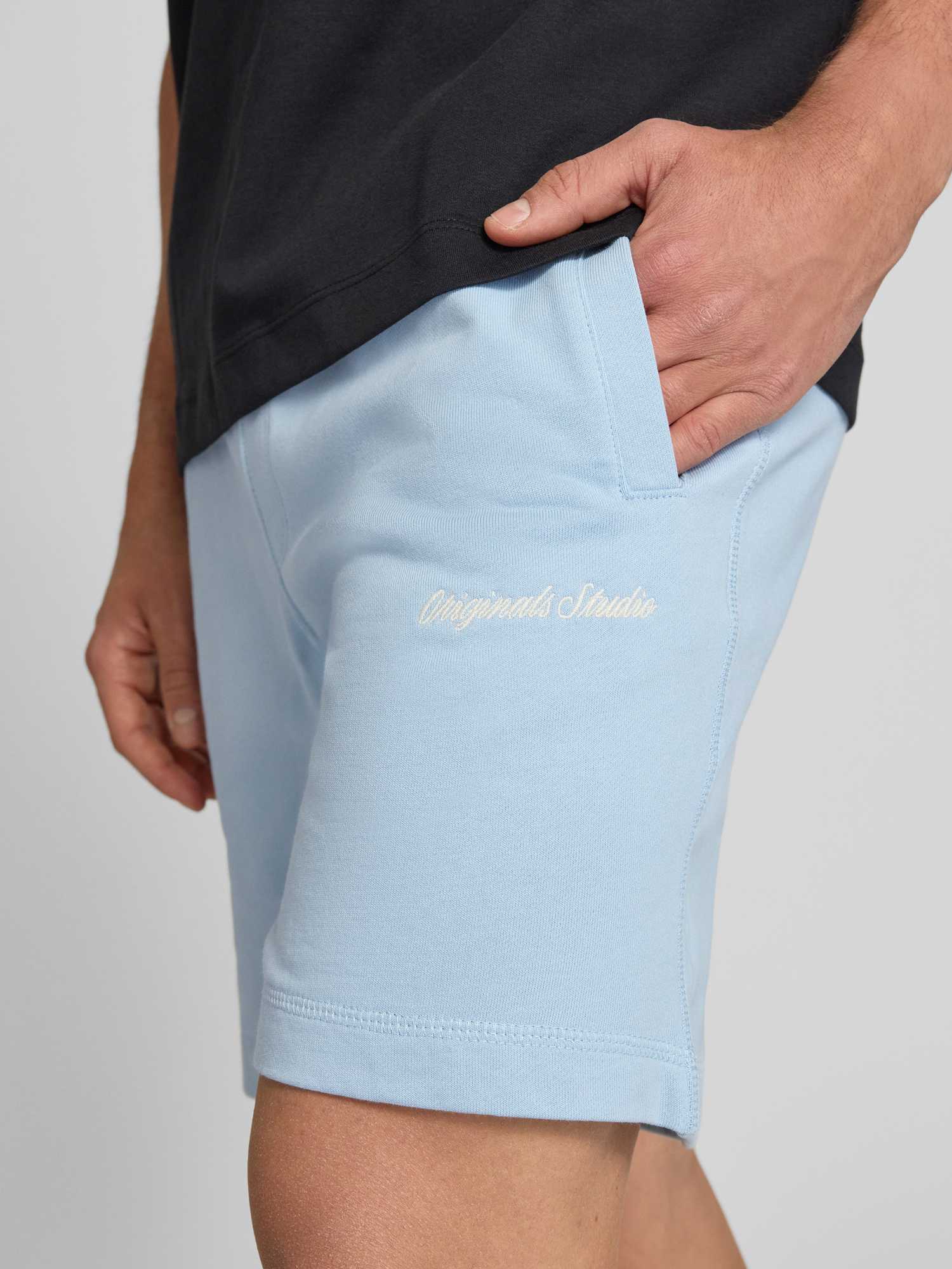 Jack & Jones Herren Sweat Shorts Blau Gr. Mittel - Bild 3
