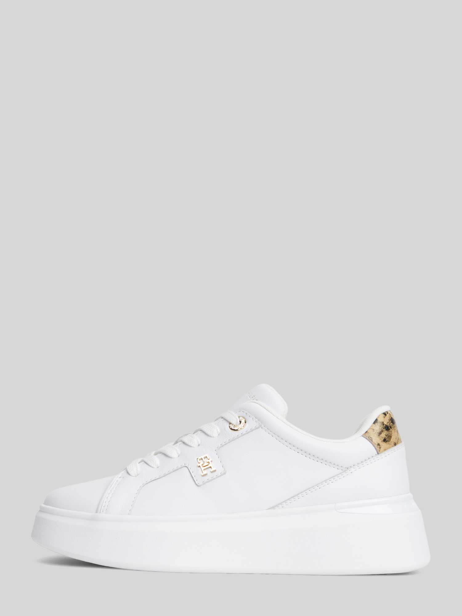 Tommy Hilfiger Damen Weiß Sneakers Chic Platform Snake Fw0fw09456 - Bild 7
