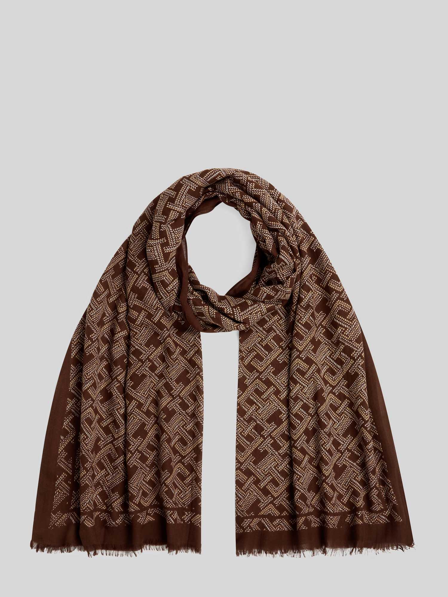Tommy Hilfiger Damen Rich Walnut Modeschal "Th Monogram" von Baur - Image 5