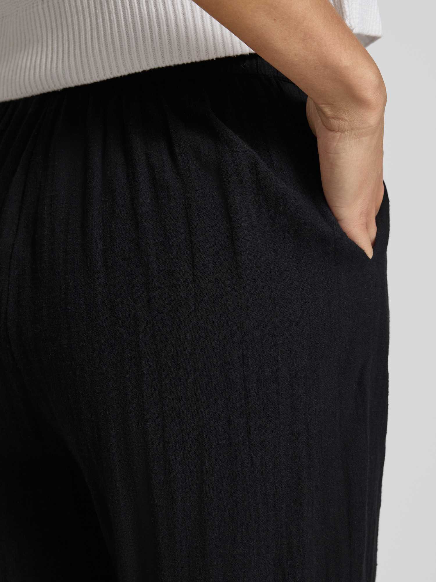 Only Damen Noir Weite Baumwollhose Tizana - Bild 4