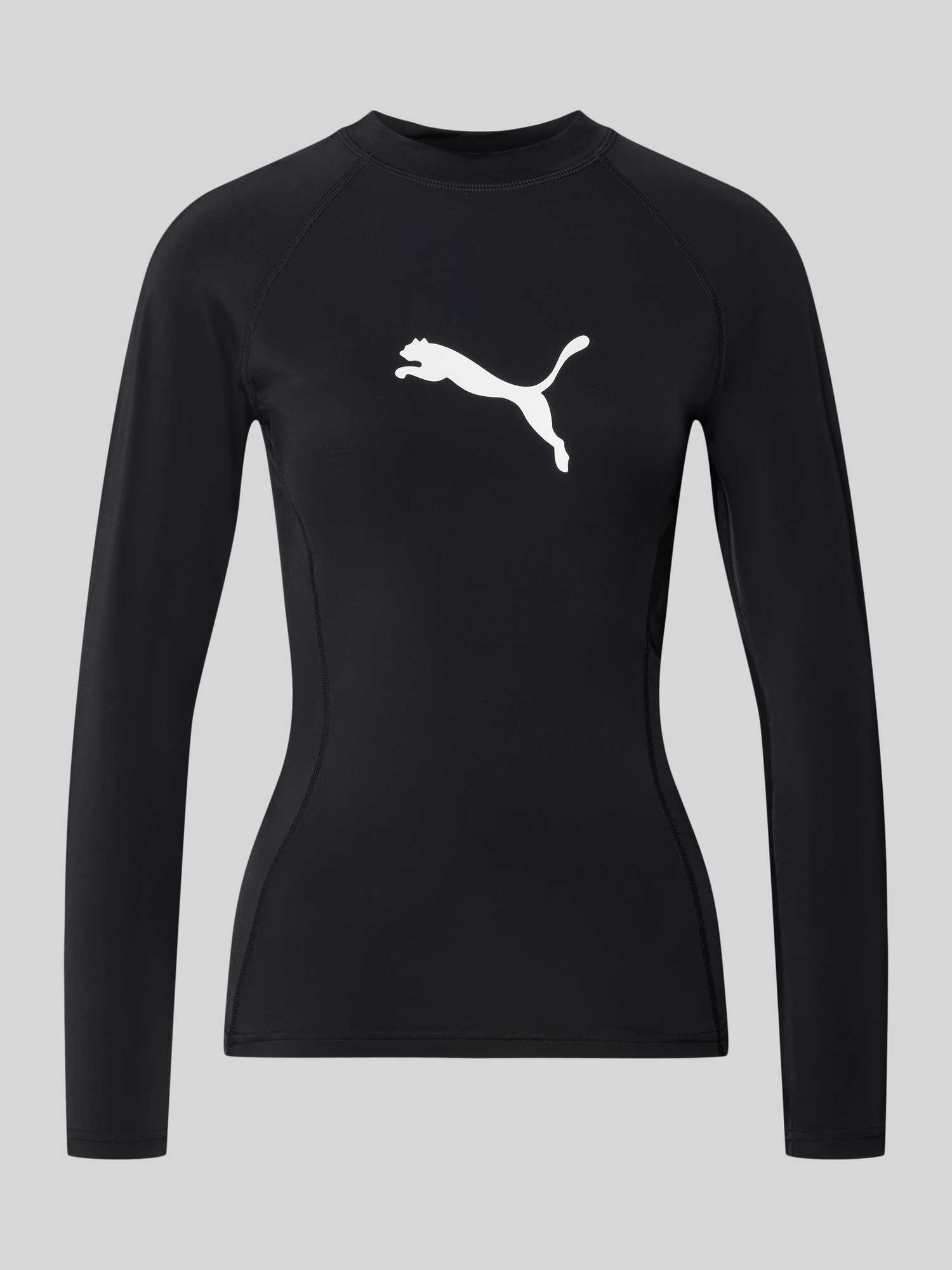 Puma Damen Schwarz Langarm-Rashguard Rash Guard, S Eu - Image 4