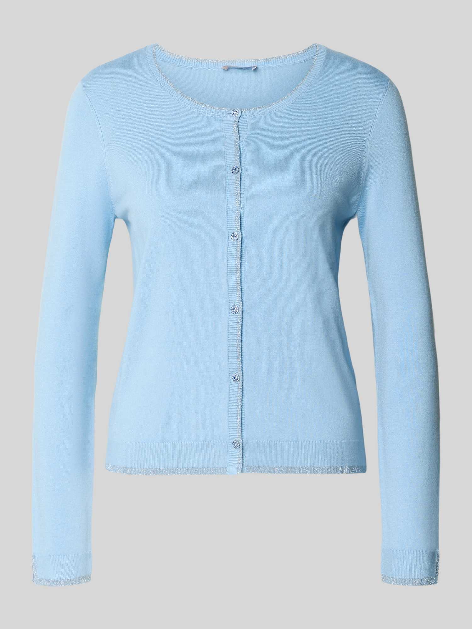 slim fit cardigan van viscosemix in tricotlook