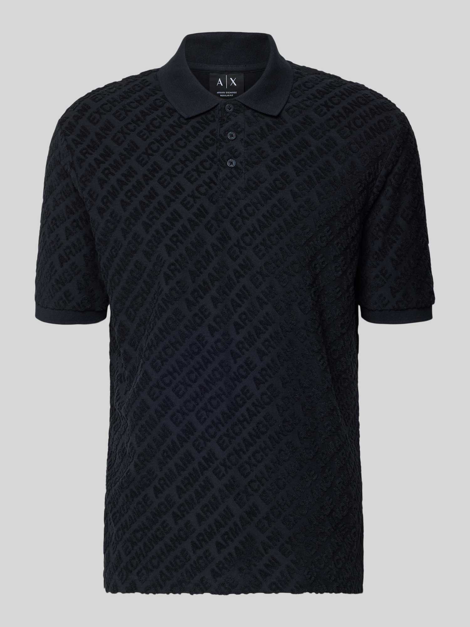 slim fit poloshirt met logopatroon