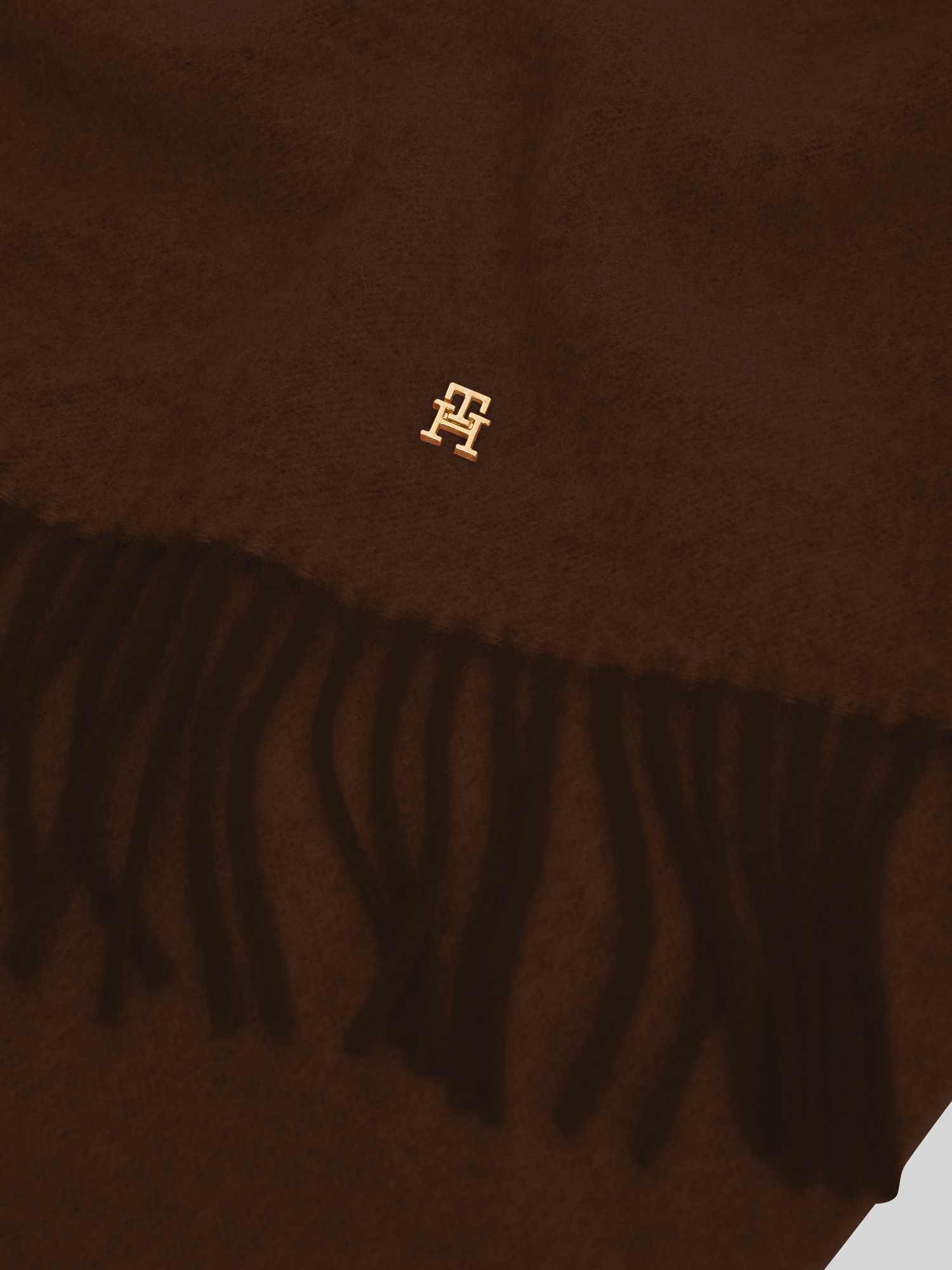 VAN GRAAF Tommy Hilfiger Damen Schoko Wollschal Wolle (100%) Braun, One Size - Image 4