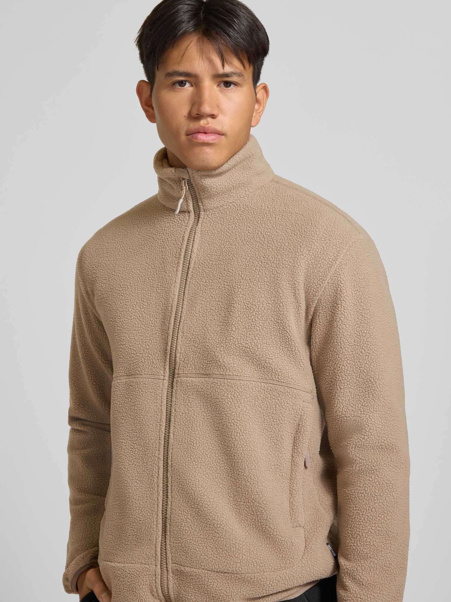 Only & Sons Herren Fleecejacken Beige Gr. Groß - Bild 4