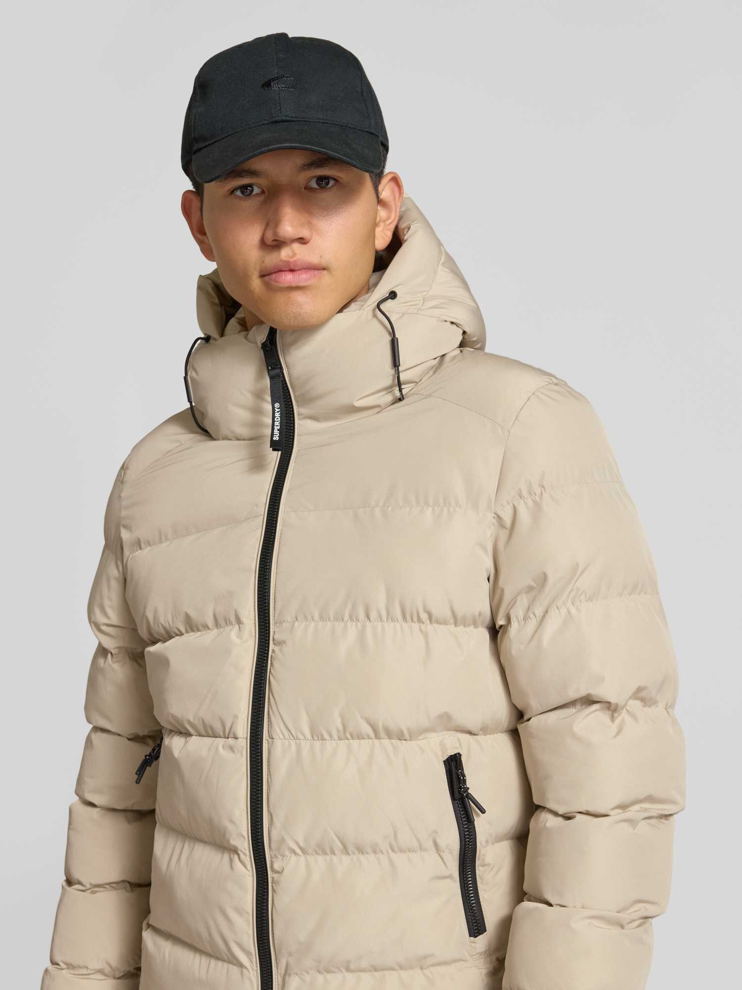 Superdry Blanc Daunenjacke Mit Kapuze - Bild 3