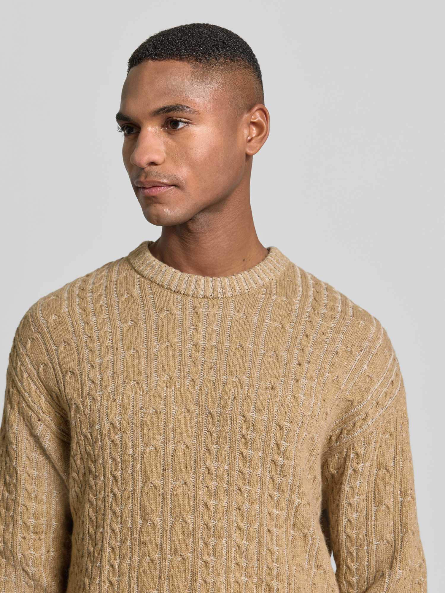 Armedangels - Daako Silver Melange Tweed-True Camel - Gr. - L - Bild 3