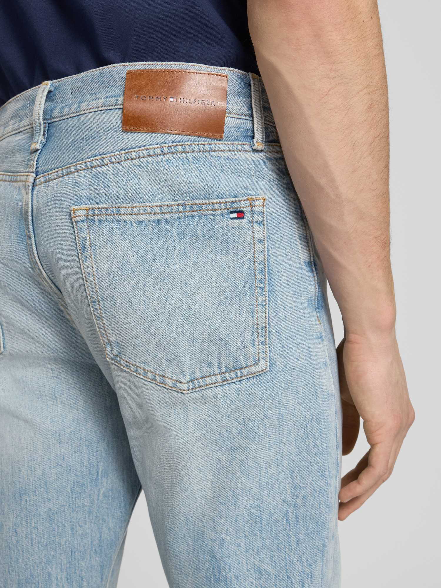 Tommy Hilfiger Herren Maxwell Blue Jeans Dover Whiskered Regular Straight Leg Jeans W33/L32 - Image 3