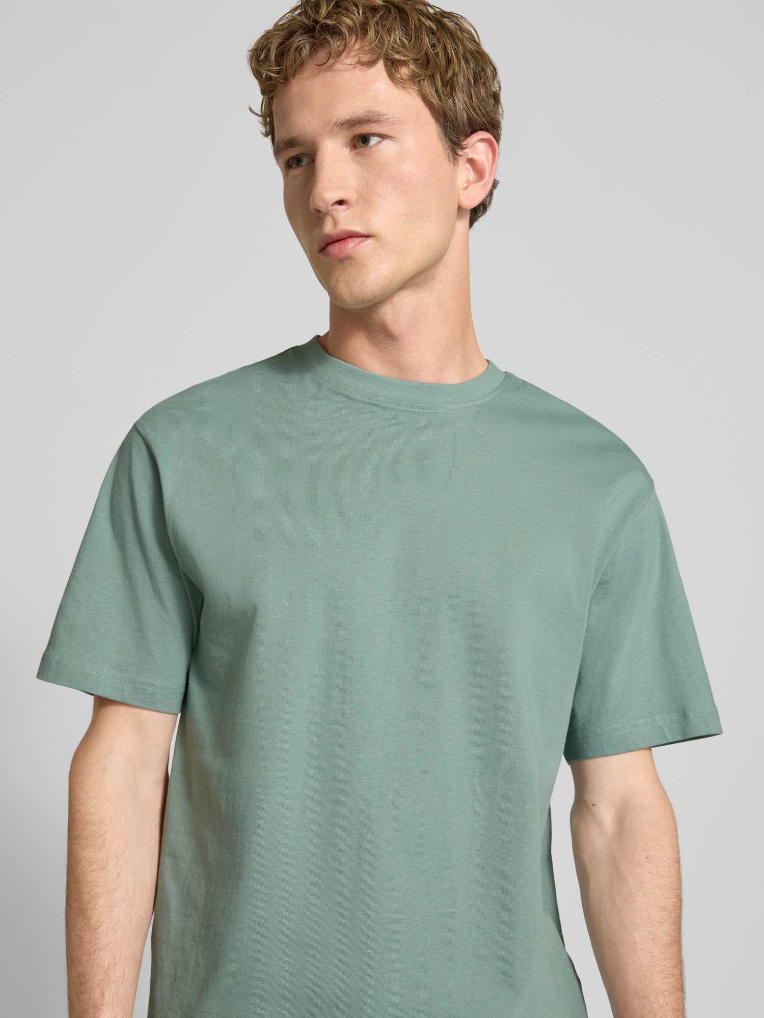Only & Sons Herren Grün T-Shirt "Onsfred Life Rlx Ss Tee Noos", Gr. Xxl, (Chinois ), Single Jersey, Obermaterial: 100% Baumwolle, Unifarben, B... - Bild 4