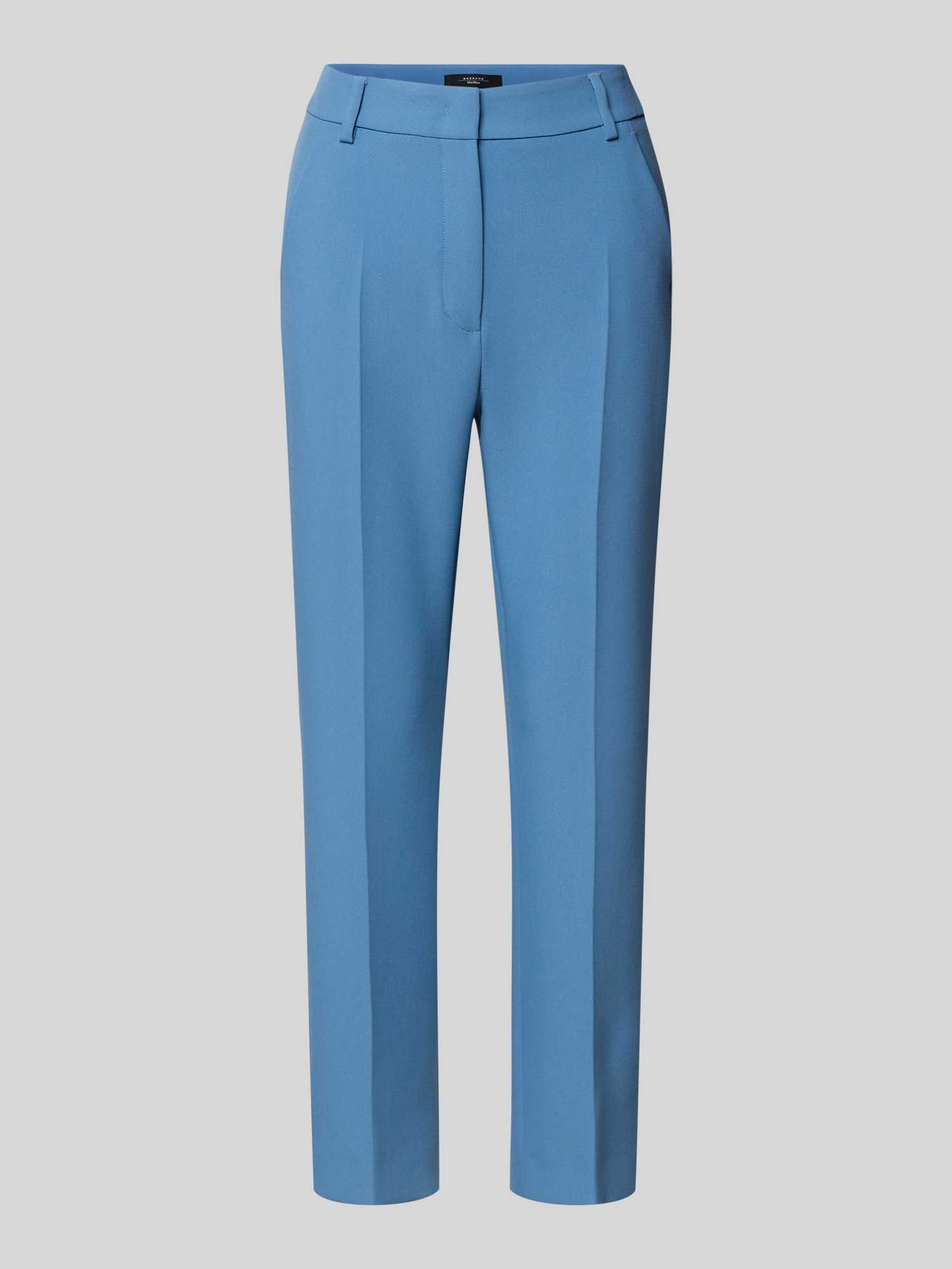 Weekend Max Mara Dames Geplooide Broeken In Blauw/Turquoise Maat 38 