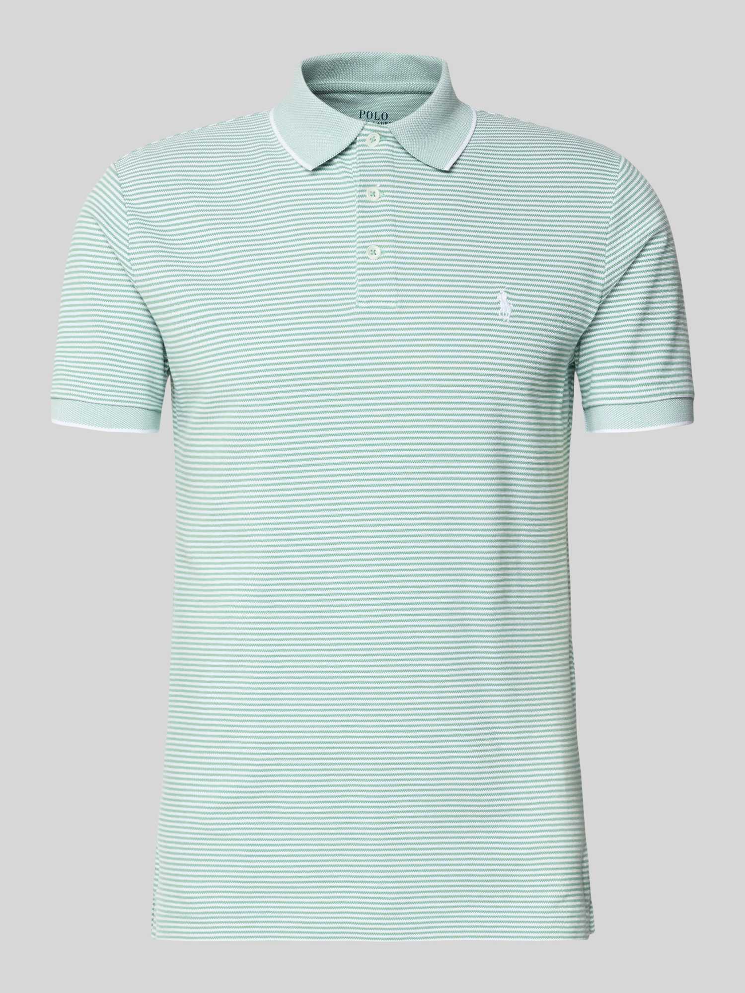 Slim fit Poloshirt van Katoenmix