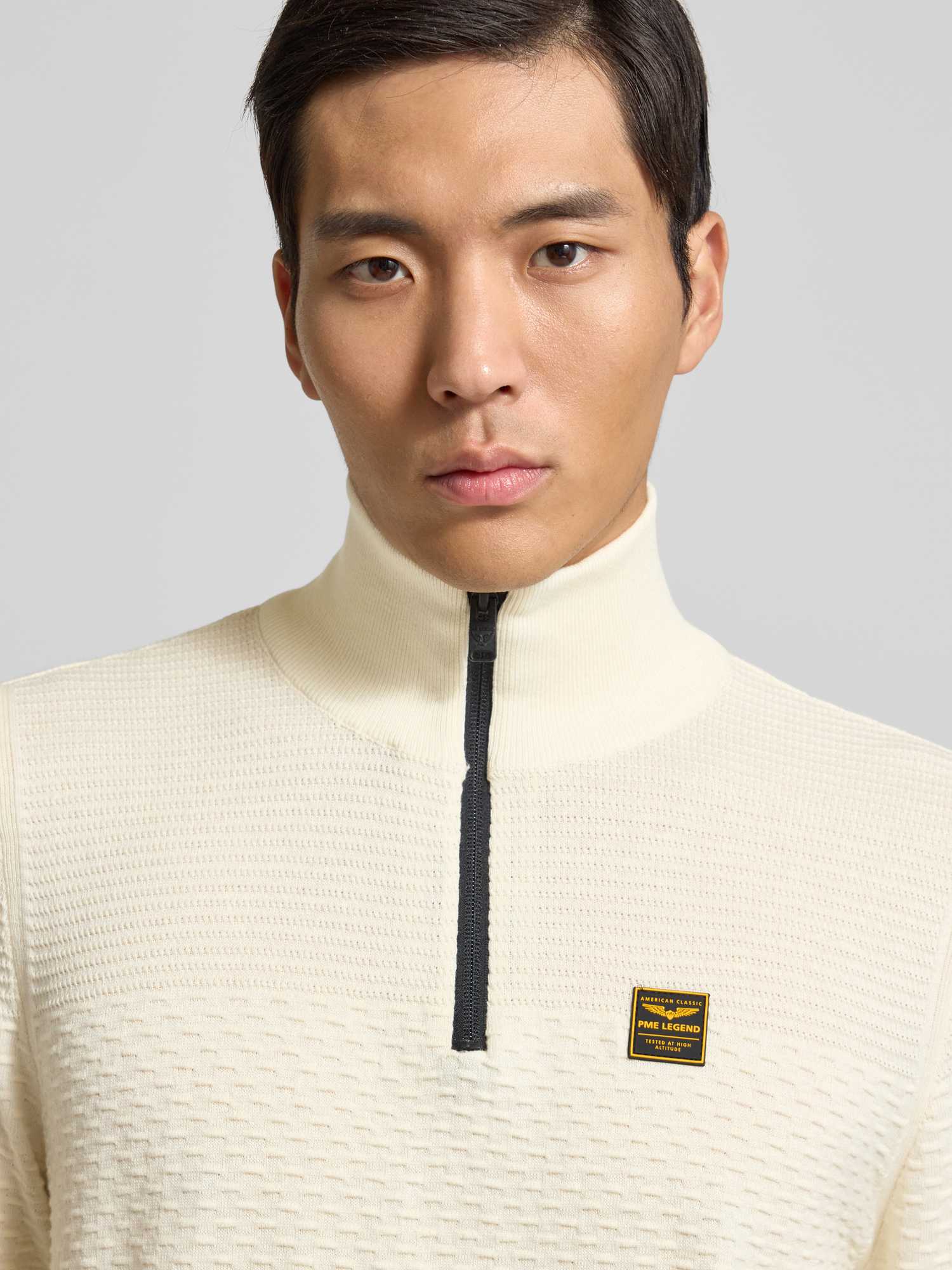Hemden Pme Legend Herren Bone White Regular Fit Pullover Einfarbig - Bild 3