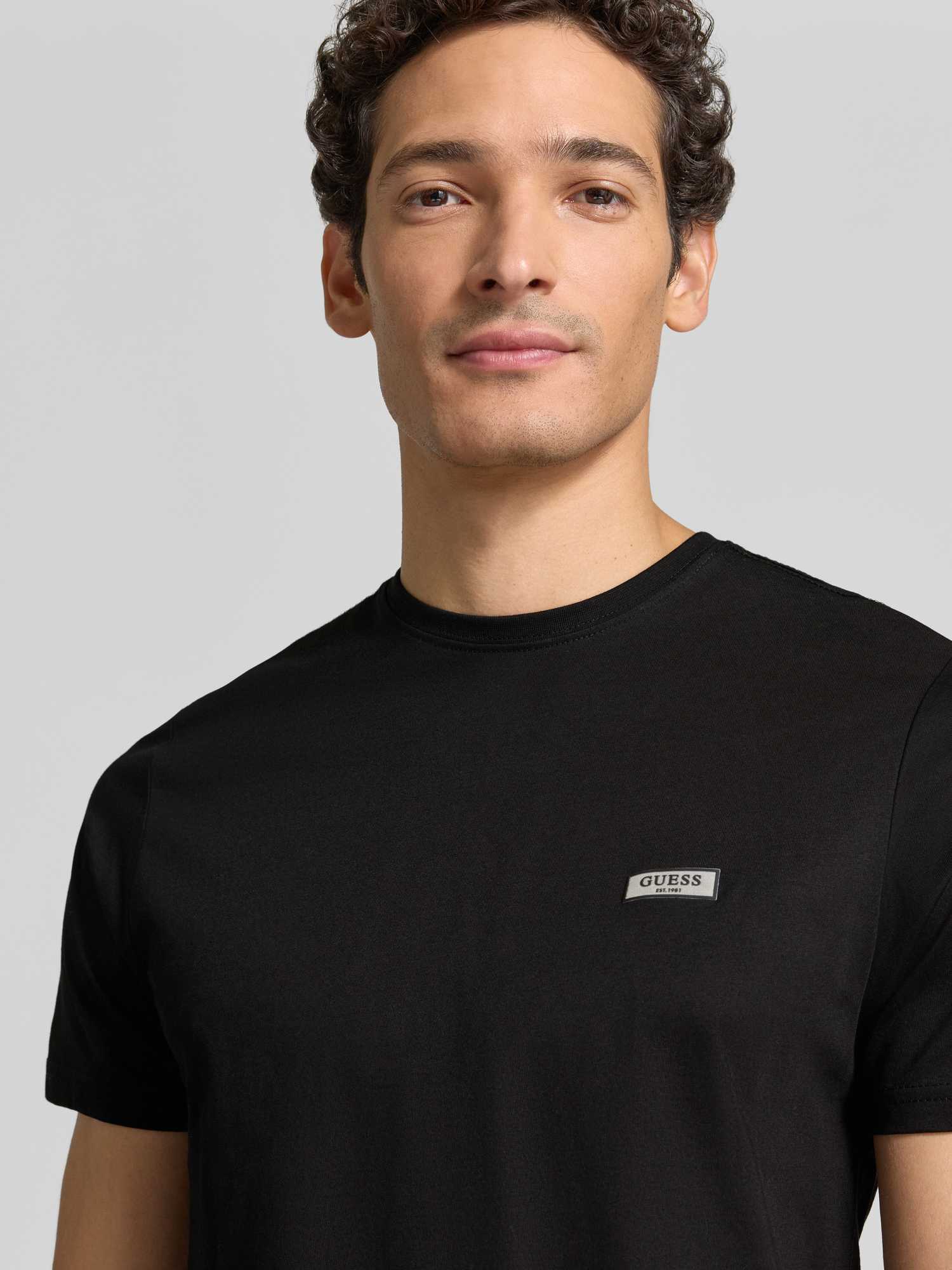 Guess Herren Schwarz T-Shirts, Gr. S - Bild 3