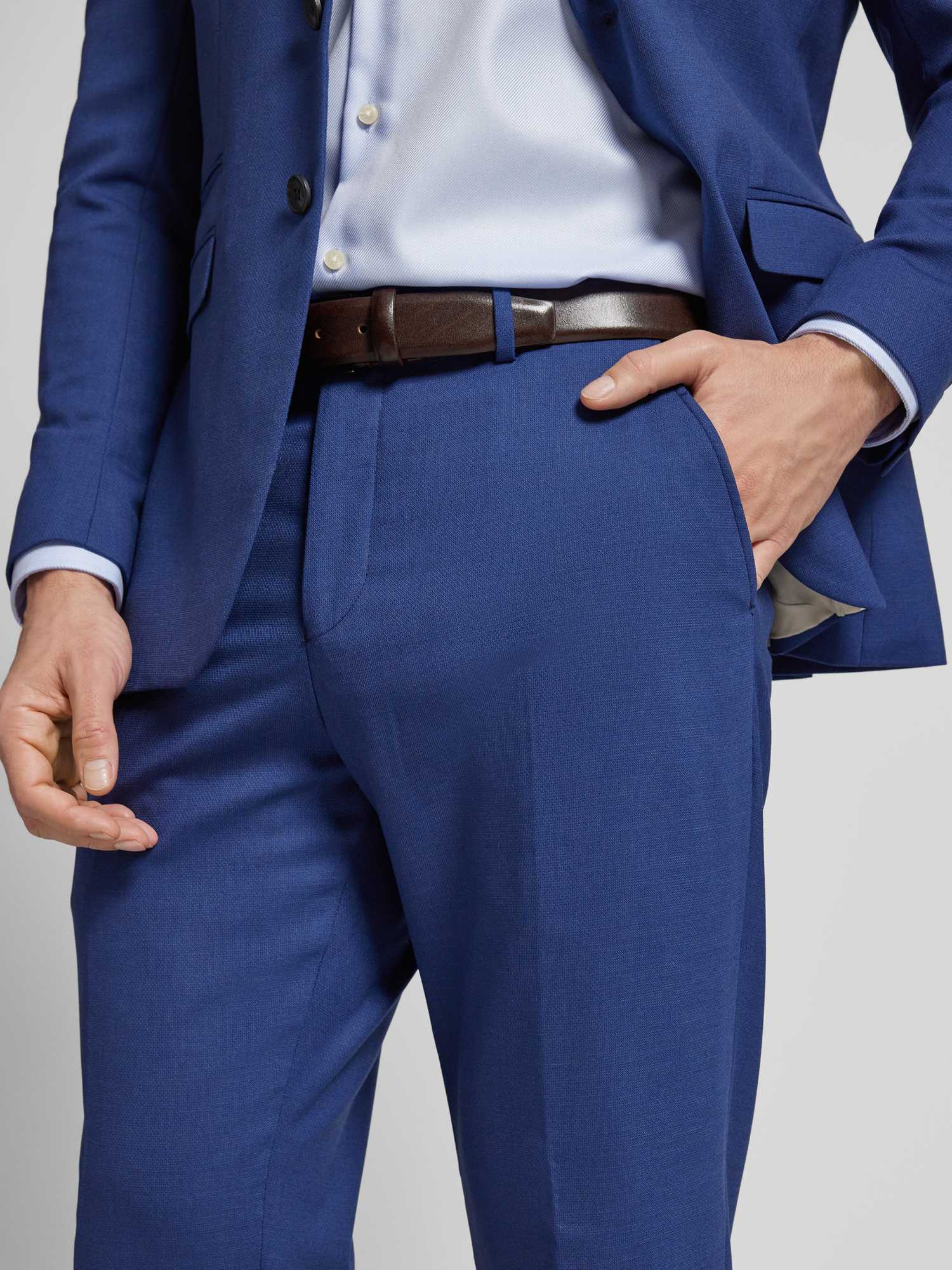 Selected Herren Anzug Sakkos Blau Gr. 102 - Bild 4
