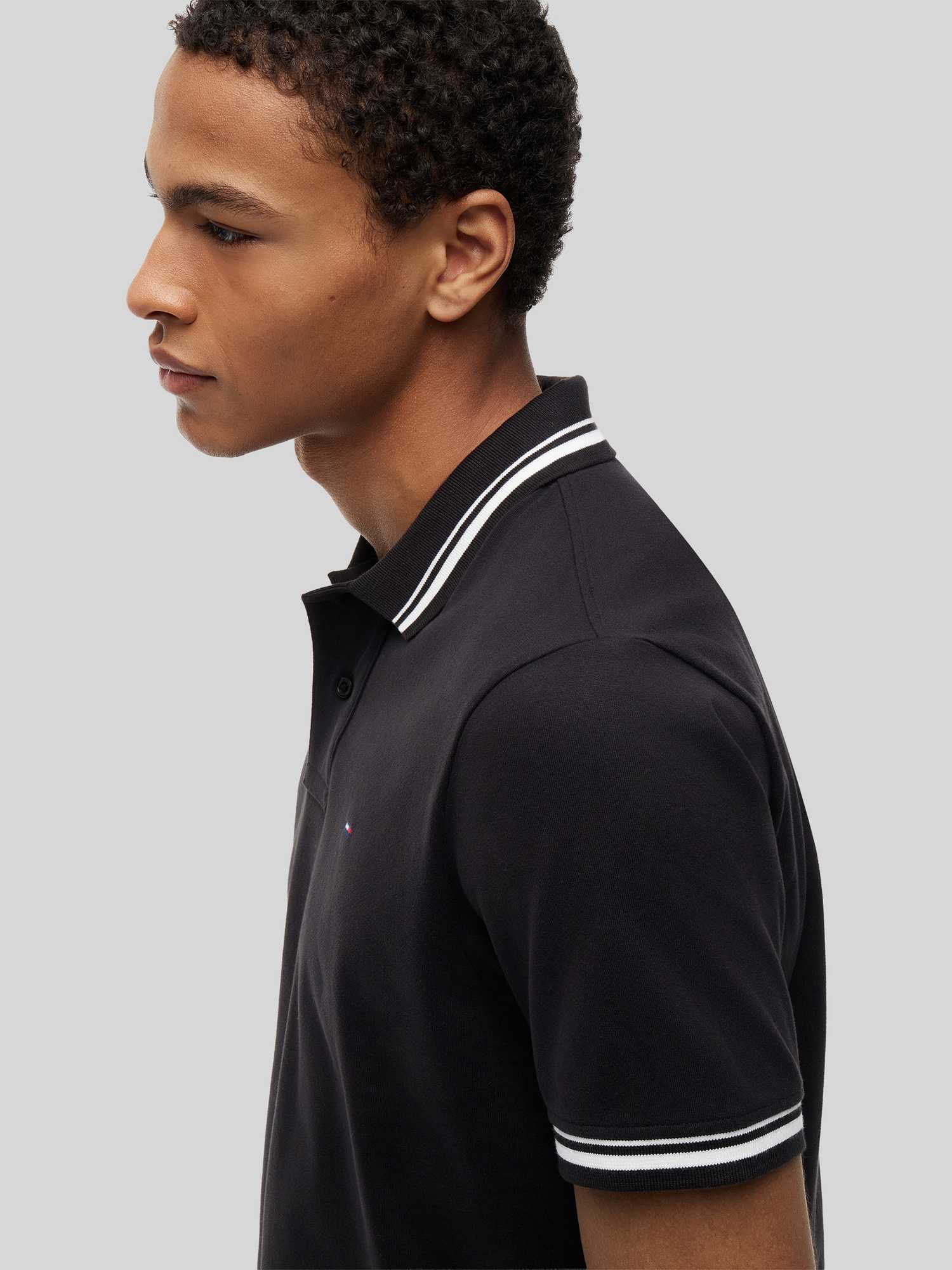 Tommy Jeans - Herren - Poloshirt - M - Schwarz - Bild 3