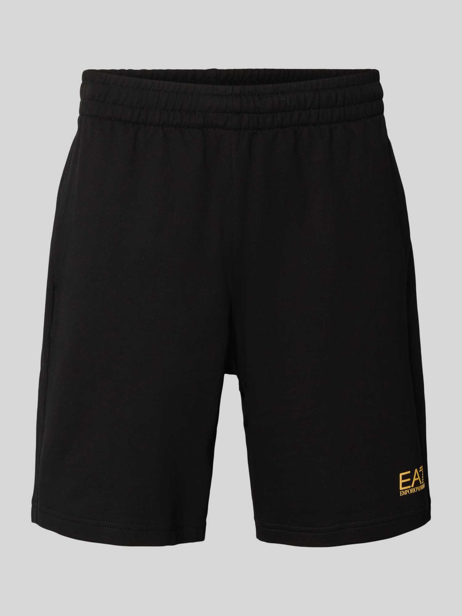 Ea7 Emporio Armani Armani Heren Sweatshorts In Schwarz Maat Grote Maat XXXL 