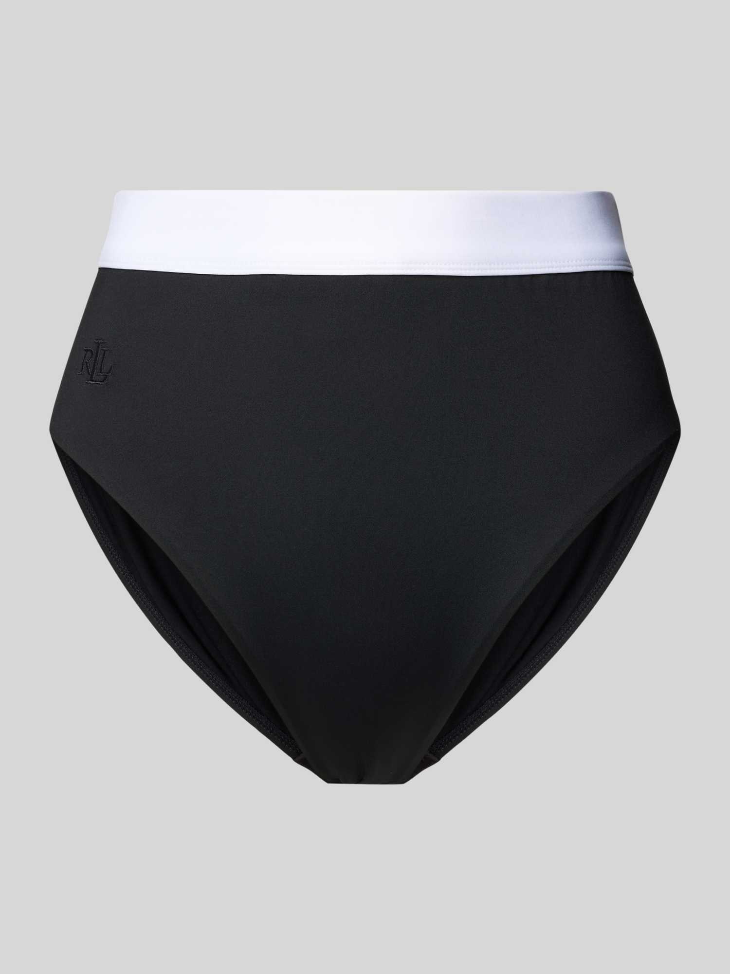 High waist bikinibroekje met logostitching, model ‘BEL AIR’
