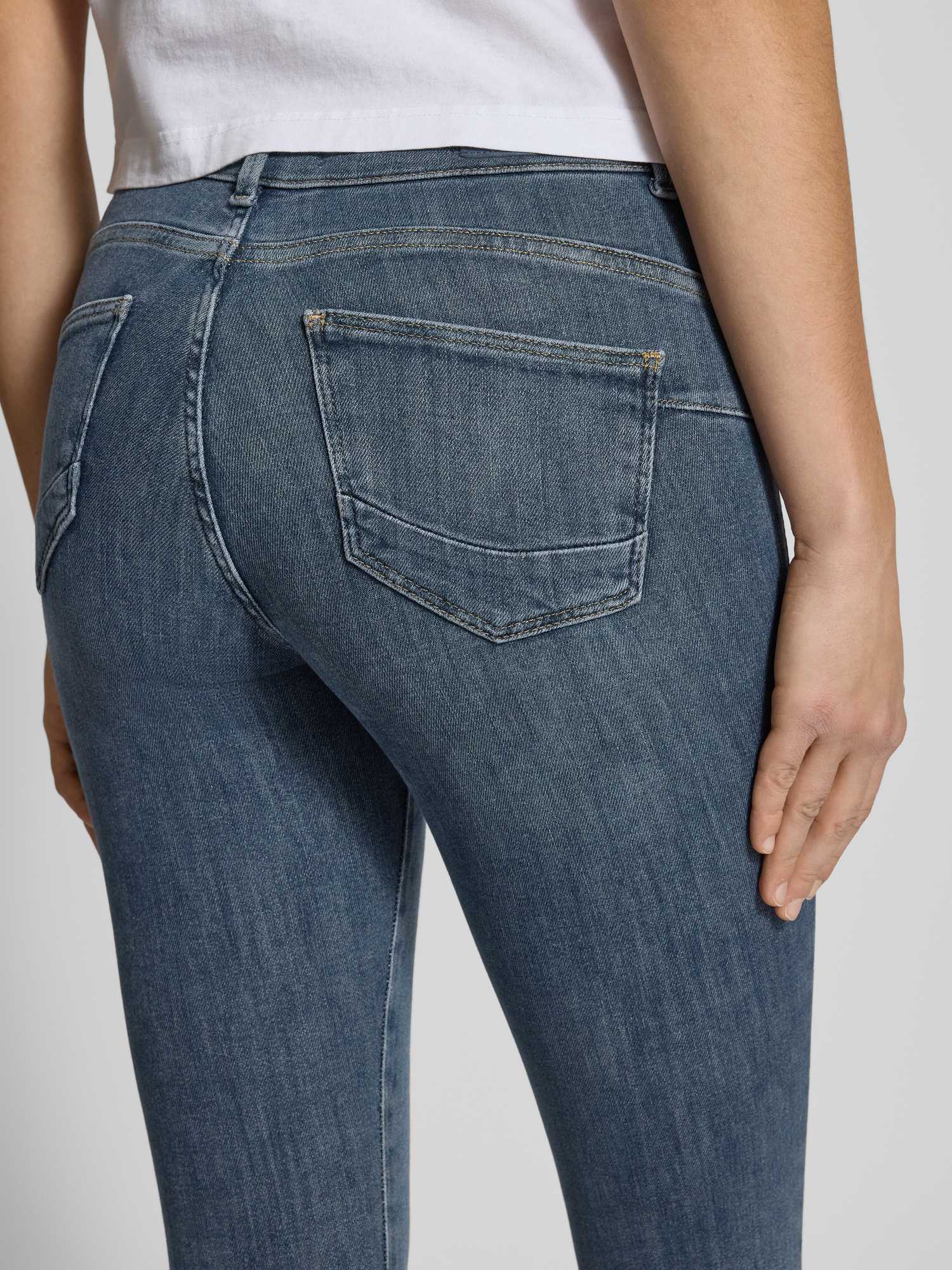 Only Damen Bleu Skinny Jeans Power - Bild 4