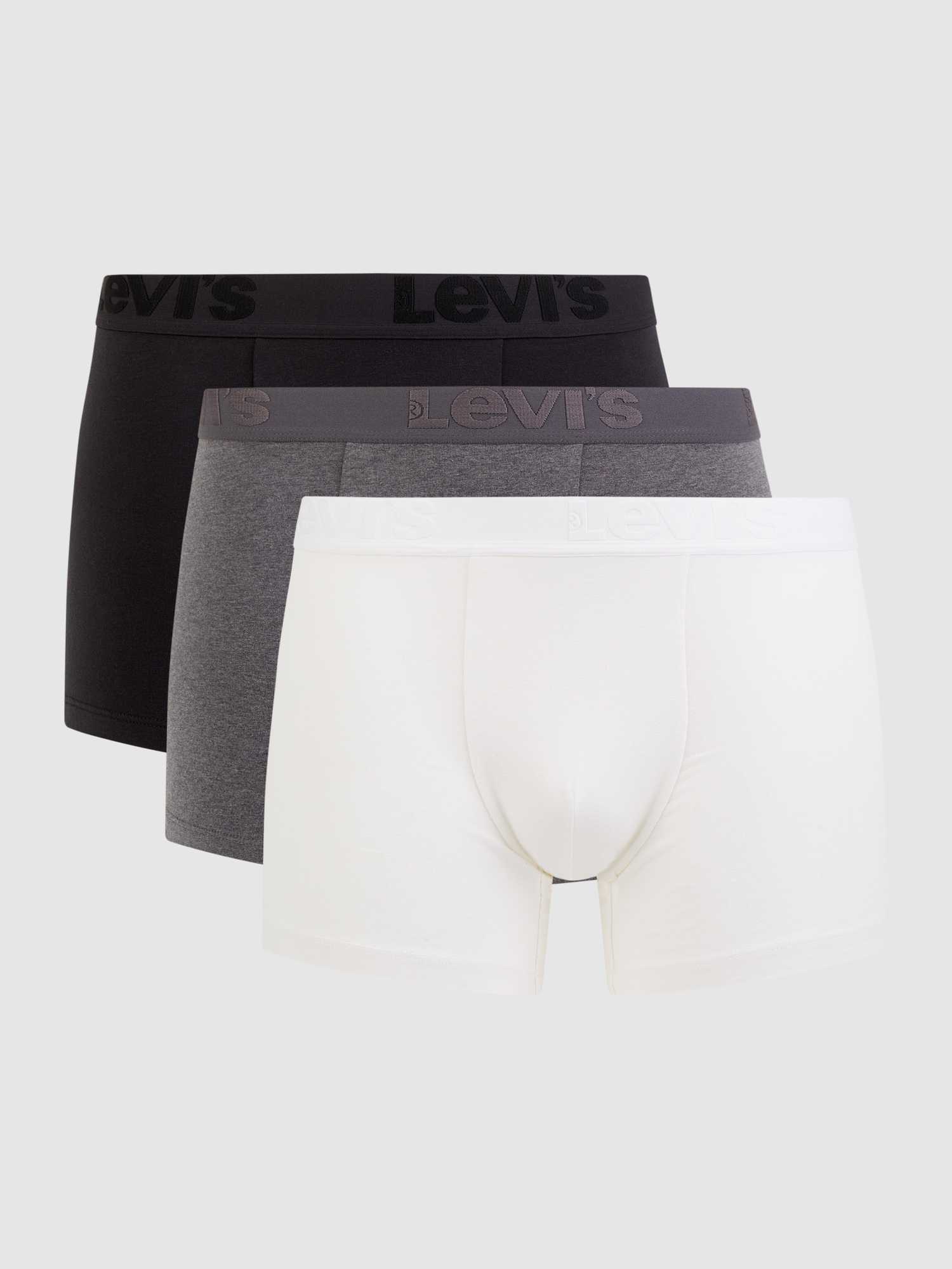 Levi's® Herren Trunks - Baumwolle Elasthan Mix - Mittelgrau Melange - S - Bild 2
