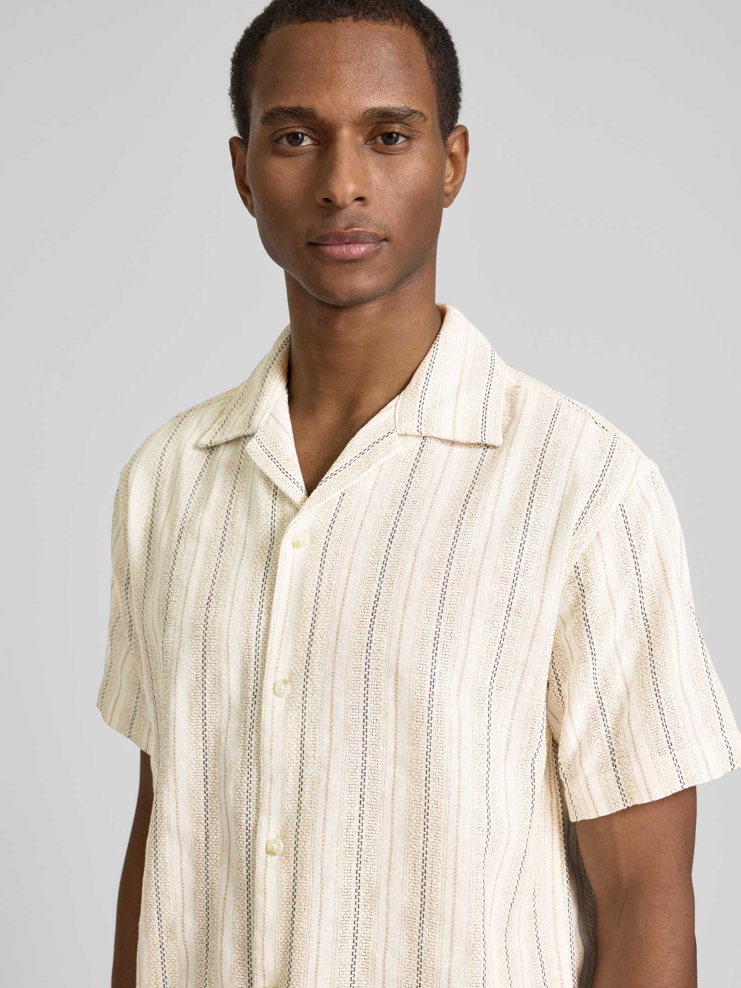 Jack & Jones Premium - Hemd - Größe XL - Offwhite - Baumwolle Leinen Mix - Bild 2