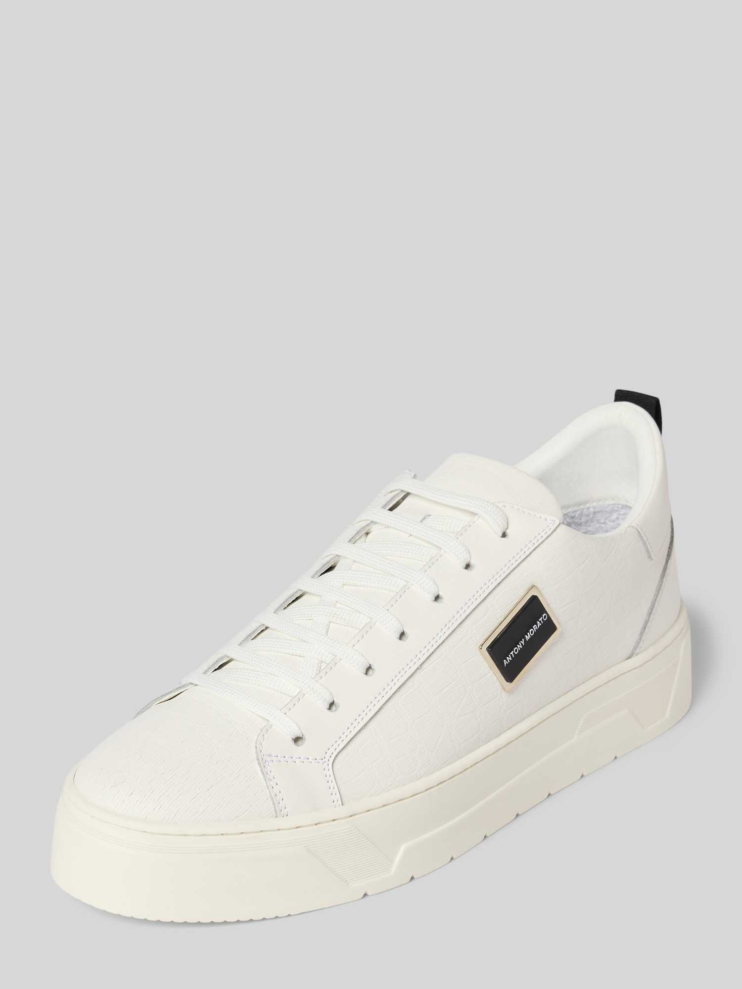 Antony Morato Heren Sneakers Laag In Wit/Beige Maat 45 
