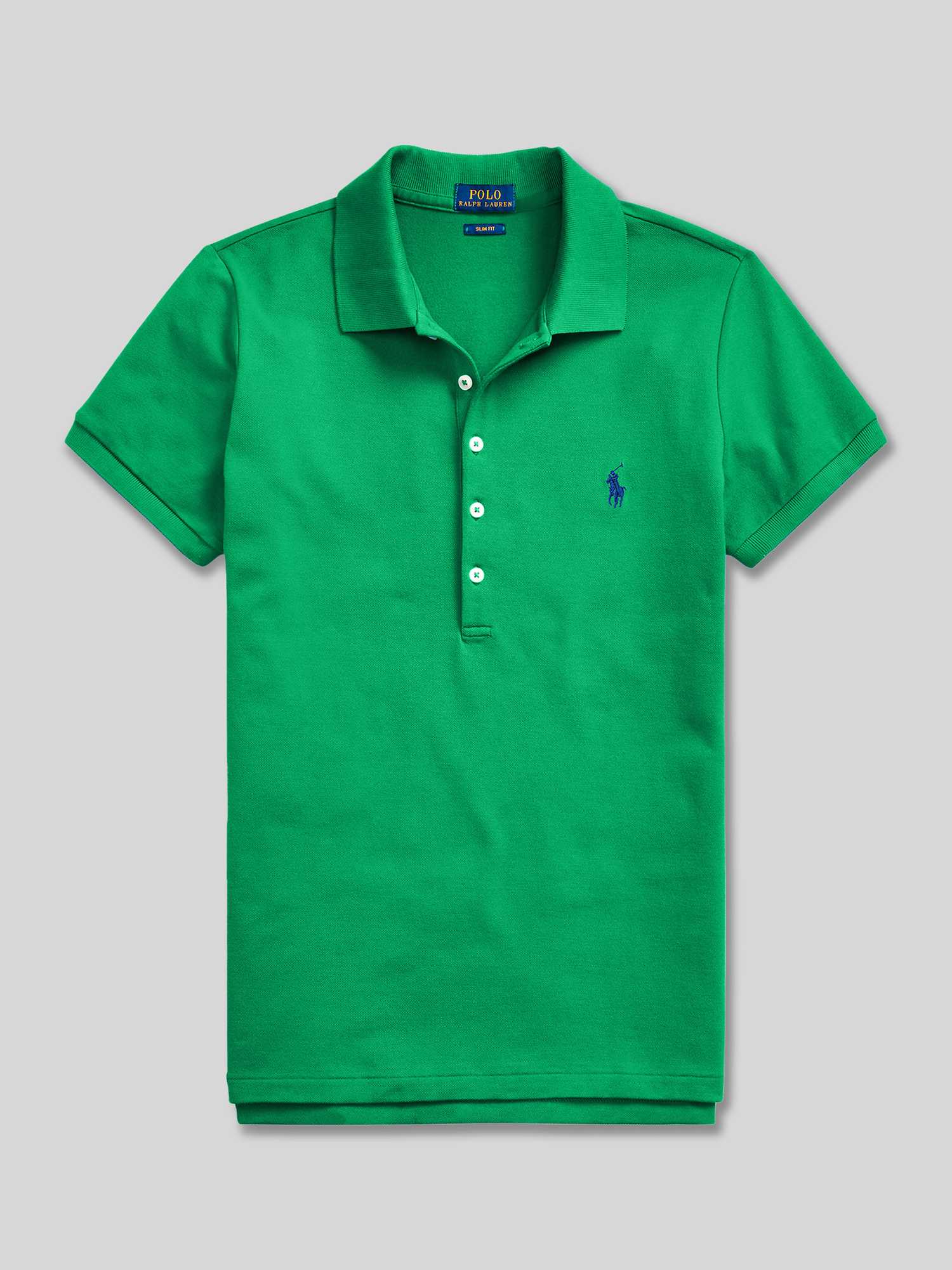 Slim fit Poloshirt van Katoenmix