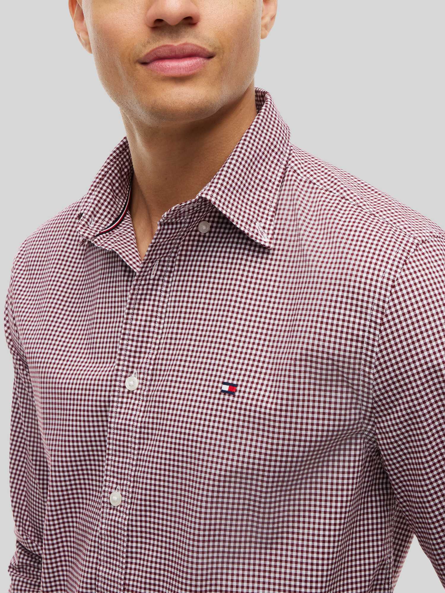 Tommy Hilfiger Flex Poplin Gingham Rf Shirt, Red - Bild 3