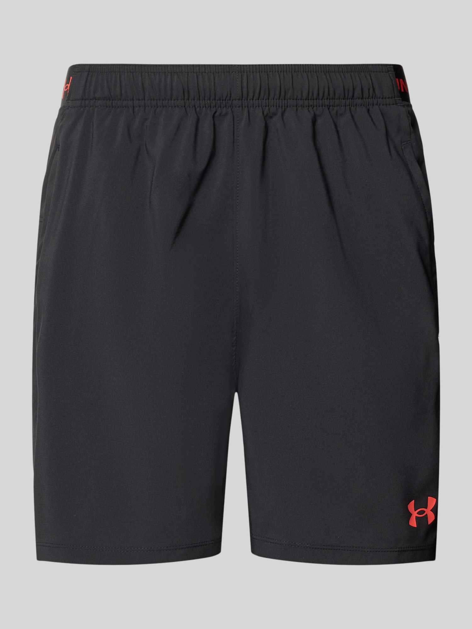 Shorts met logo en steekzakken