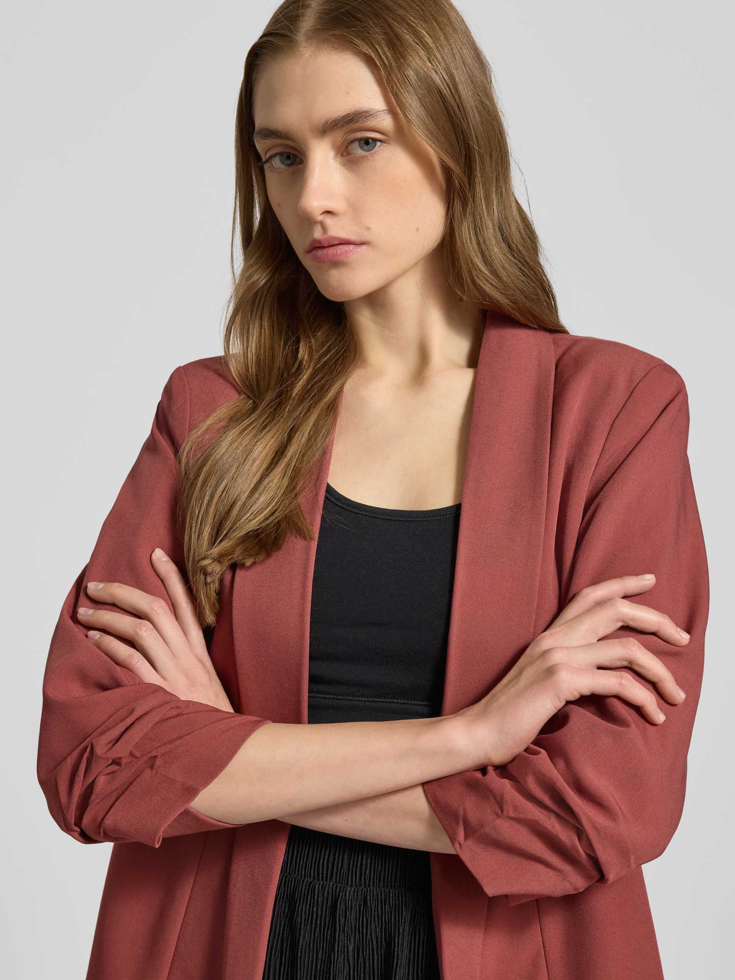 Pieces Damen Longblazer Rot Gr. Mittel - Bild 4