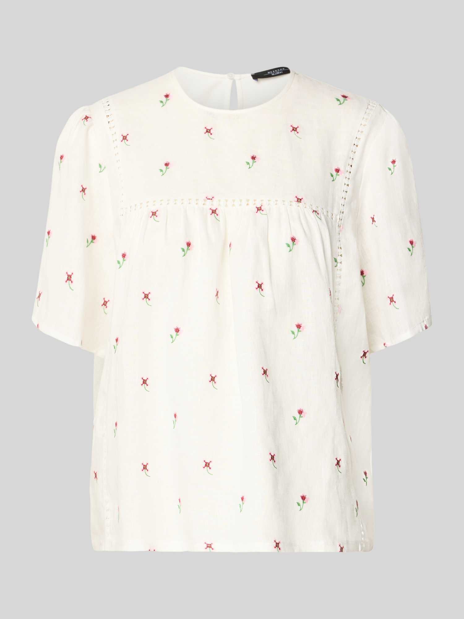 Weekend Max Mara Dames T-Shirts In Wit/Beige Maat Medium