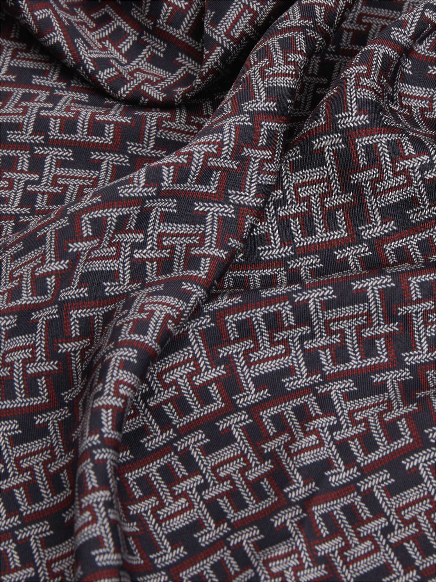 Tommy Hilfiger Damen Rwb Seidenschal "Tmonogram Silk Square" Regular Fit Mit Monogramprint von Baur - Image 3