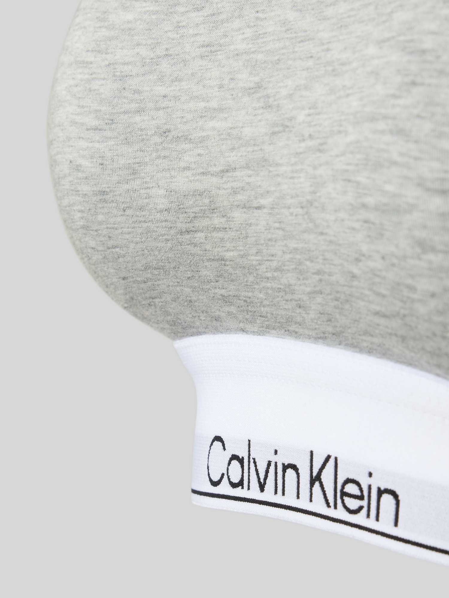 Calvin Klein Damen Bh Icon Cotton Modal Lined Bralette Hellgrau Large - Bild 2