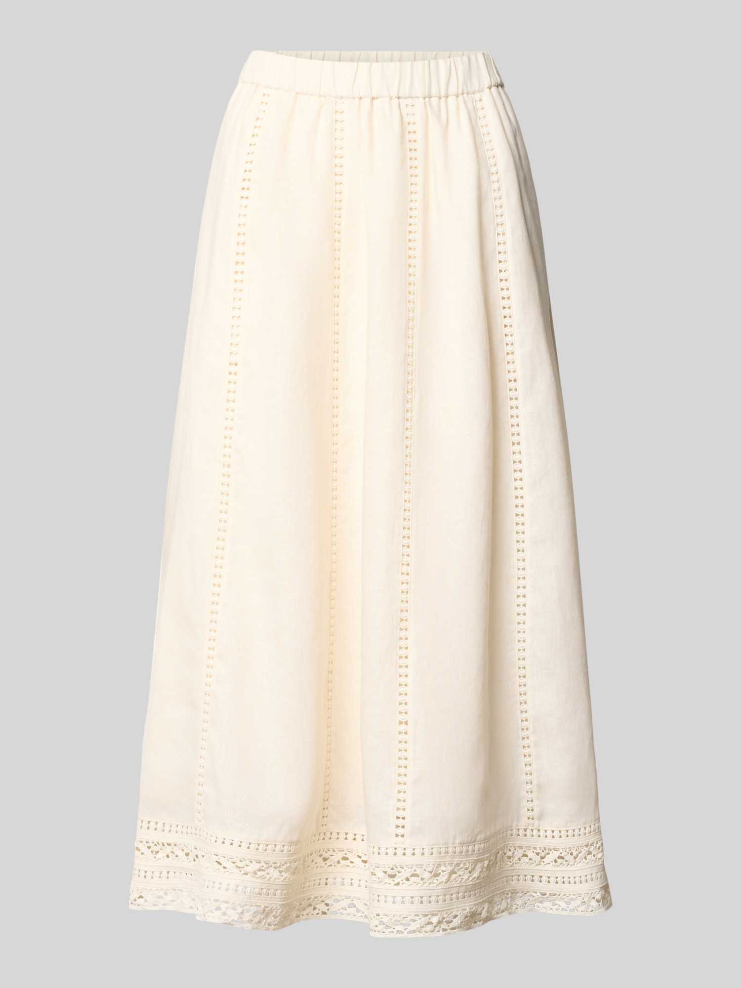 Weekend Max Mara Dames Maxi Rokken In Wit/Beige Maat Small